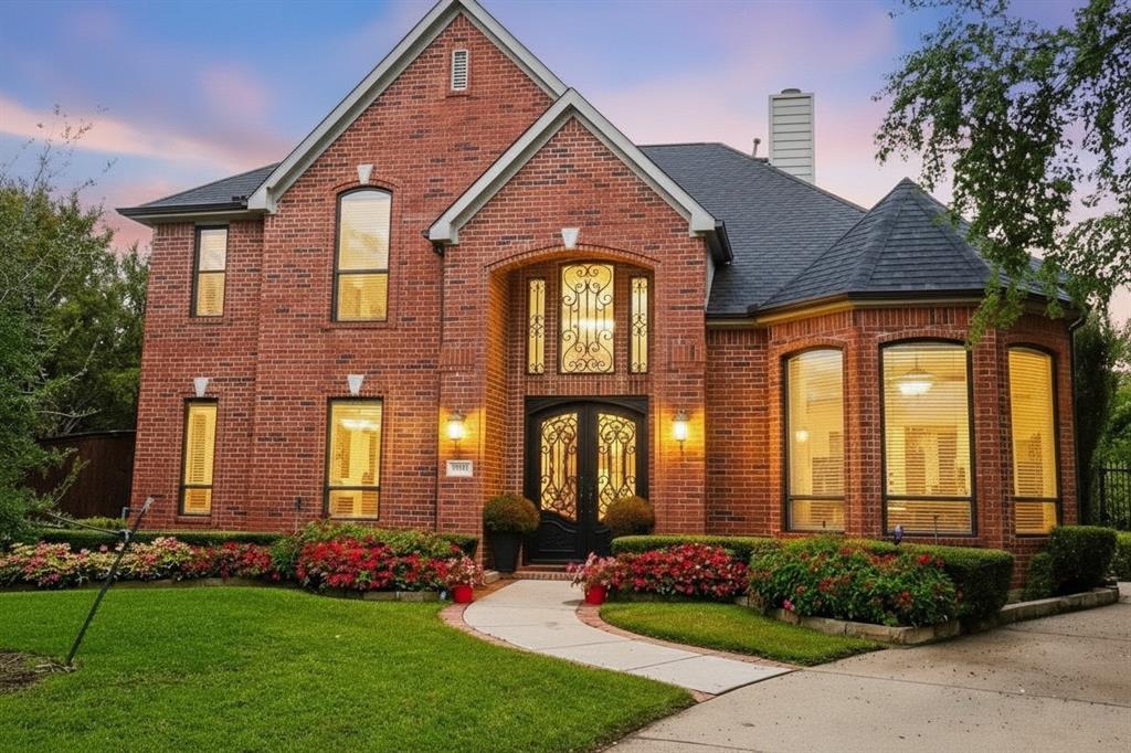 Beautiful two-story home nestled on a quiet cul-de-sac in Bedford, just minutes from popular restaurants, shopping, and everyday conveniences.  Situated on an expansive lot of over half an acre, this property offers privacy, space, and exceptional indoor-outdoor living. The thoughtfully designed floor plan features two spacious living areas, ideal for both sophisticated entertaining and comfortable daily living.  Natural light flows throughout the home, enhancing the warm and inviting atmosphere.  Step outside to your private backyard retreat, complete with an outdoor kitchen, covered patio, sparkling pool, and an elevated deck overlooking the grounds--perfect for hosting unforgettable gatherings or enjoying quiet evenings at home.  This home combines a prime location with generous living spaces and resort-style amenities, offering a rare opportunity in the heart of the Dallas-Fort Worth area.