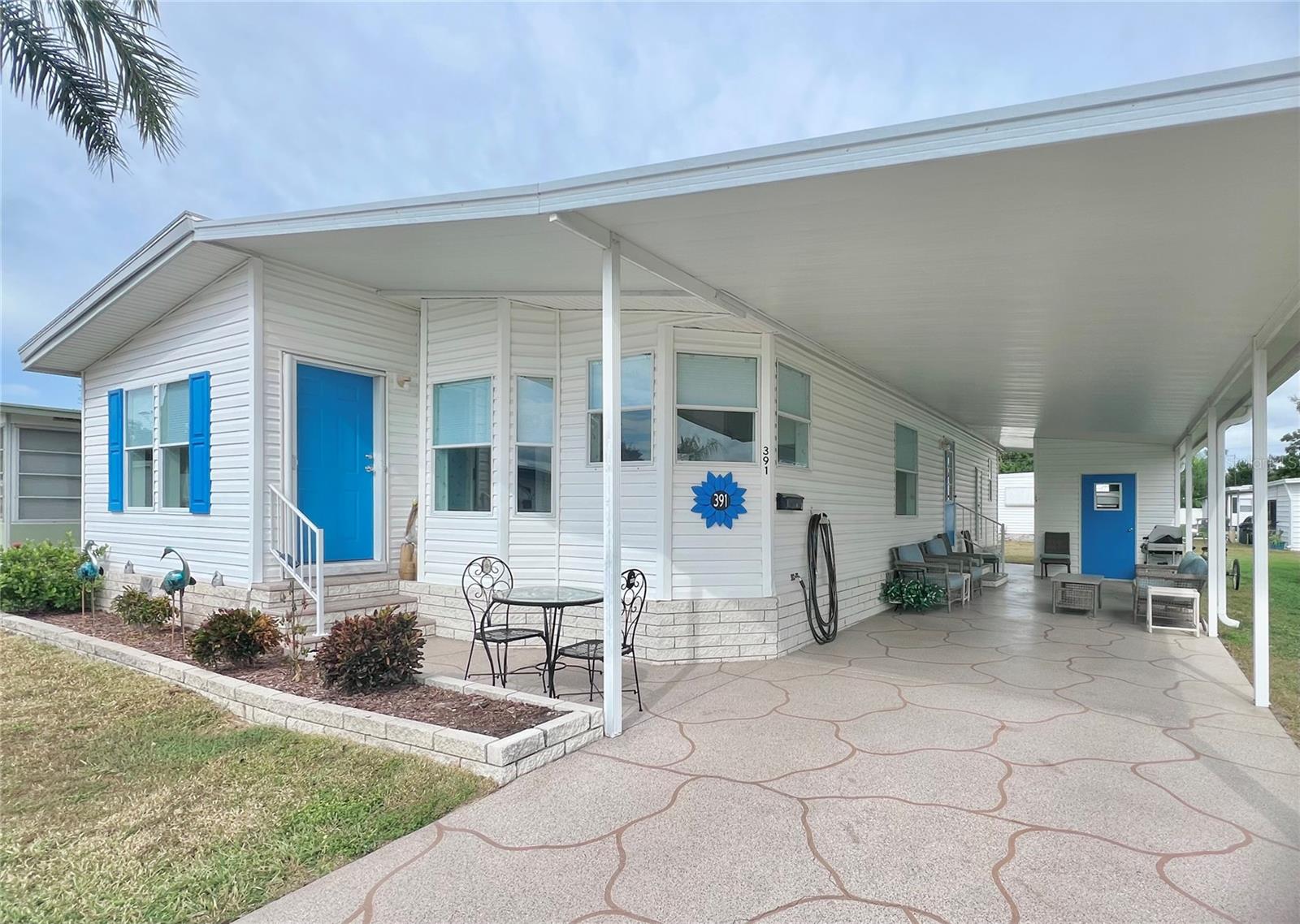 Welcome Home to Fairway Village! Step into this beautifully maintained 2-bedroom, 2-bathroom home nestled in the highly sought-after resident-owned 55+ community of Fairway Village—located in the heart of sunny Largo, Florida. Built in 1998, this home stands out as one of the newer models in the community, offering a perfect balance of modern comfort and timeless charm. From the moment you enter, you’ll appreciate the spacious open layout, high cathedral ceilings with integrated A/C ducts, and the drywalled interior that gives the home a fresh, contemporary feel. The open-concept living and dining areas create an inviting space for entertaining, while the kitchen and front dinette are filled with natural sunlight—perfect for enjoying your morning coffee. Recent updates include: New luxury vinyl plank flooring (11/2025) New A/C system and ductwork (2025) All-new PEX plumbing (2023) New dishwasher (11/2025) TPO roof (installed in 2017) The decorative driveway adds to the curb appeal and comfortably accommodates 2–3 vehicles. A large storage shed and an indoor laundry room with washer and dryer provide convenience and practicality. Offered fully furnished, this home is truly move-in ready—just bring your suitcase and start enjoying the Florida lifestyle! The primary suite offers a peaceful retreat, complete with a spacious walk-in closet and private ensuite bath with walk-in shower. The guest bedroom is equally roomy, providing comfort and privacy for family or friends. This home also includes the co-op land share, securing your ownership in this exceptional community. Fairway Village residents enjoy resort-style amenities, including a new 19,000 sq. ft. clubhouse (2022) with a fitness center, billiard room, library, and meeting spaces. Outdoor recreation includes two heated pools, two jacuzzis, eight covered shuffleboard courts, and a scenic 9-hole par-3 golf course. The clubhouse hosts countless activities—dances, bingo, card games, and more—making it easy to stay active and social. Conveniently located just minutes from St. Pete–Clearwater Airport and world-famous Clearwater Beach, Fairway Village offers the perfect blend of comfort, community, and coastal charm. Whether you’re seeking a year-round residence or a seasonal retreat, this home provides everything you need to live the Florida dream. Don’t miss your chance to own this stunning, move-in-ready home in one of Florida’s most desirable 55+ communities! Call today to schedule your private showing.