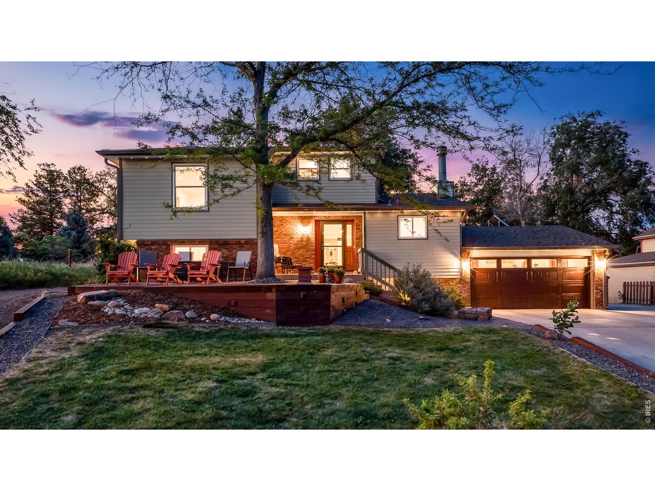 Exclusive financing available on this home that could save hundreds! At the very end of a tree lined and dead end street sits 3924 La Mesa Drive just North of Terry Lake. Located just 8 minutes from Old Town Fort Collins yet it feels like you are much further from town. Views of Grey Rock and Front Range of the Rocky Mountains where you can watch the deer roam and the amazing sunsets from the flagstone patio. It sits on 3/4 of an acre with NO HOA or Metro taxes which means you can bring your horse or build your dream shop. You will notice the additional driveway to get to the back on the North side of the home. The 3 sheds the backyard will stay along with the highly productive chickens and coup if you would like them. Exterior Permanent Lighting installed to make lighting your home nightly or change the colors for each holiday. Inside you will find it is a fully updated 5 Bed and 3 Bath home. The kitchen features modern cabinetry, KitchenAid Refrigerator, Microwave, 48 inch Dual Oven Range, pot filler and drawer Dishwasher. The counters are Quartz. It also includes two hidden TV's. 1 will rise from out of the island which is great for lounging in the Living Room and the other one will pop out of the wall making it convenient for company to gather around the island while having the game and/or entertaining or keep them down. Up a few stairs and you will find 2 of the bedrooms with a spacious full bathoom. another short set up and you will find the Primary suite and attached Primary bathroom. Down a few stairs from the living room there are two more bedrooms and an updated bathroom with Quartz shower. A few more down and you will find the Family Room with attached Bonus Room and extra Refrigerator. High Efficiency furnace, tankless water heater. New Roof installed prior to closing and you can pick the color! Pre-inspected for your peace of mind. Warranty included. Seller is a Licensed Real Estate Broker.