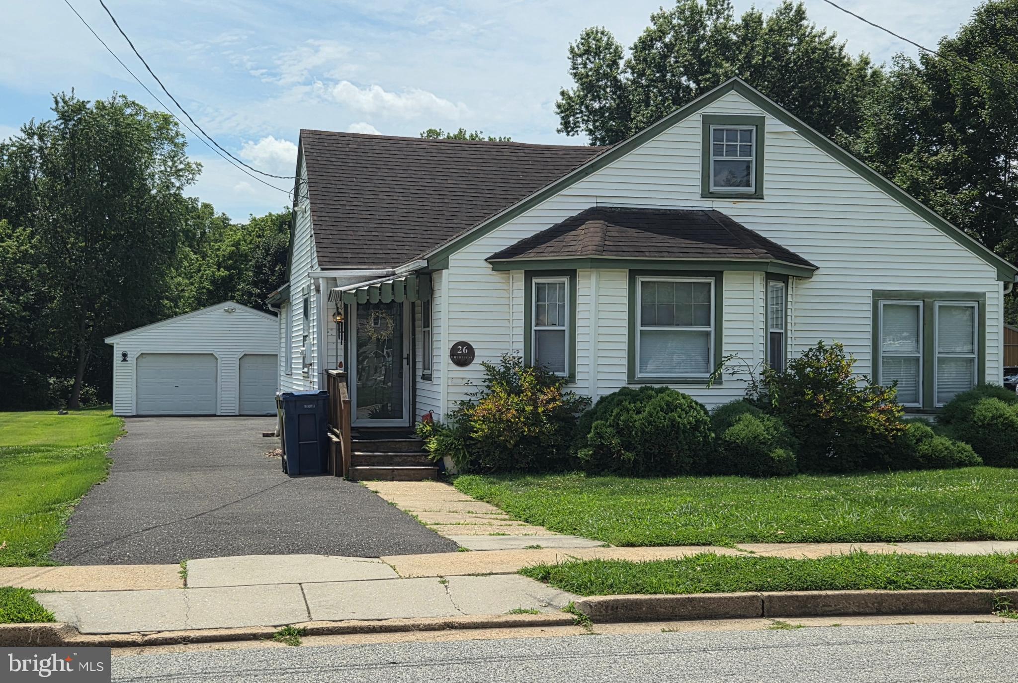 Home in Woodstown Borough. 3-bedrooms, 1-bath, walk-up floored attic, Hardwood flooring, over-sized 2+ car detached garage, heater less than a year old. Being sold As-Is, although a CO was obtained less than two years ago.
