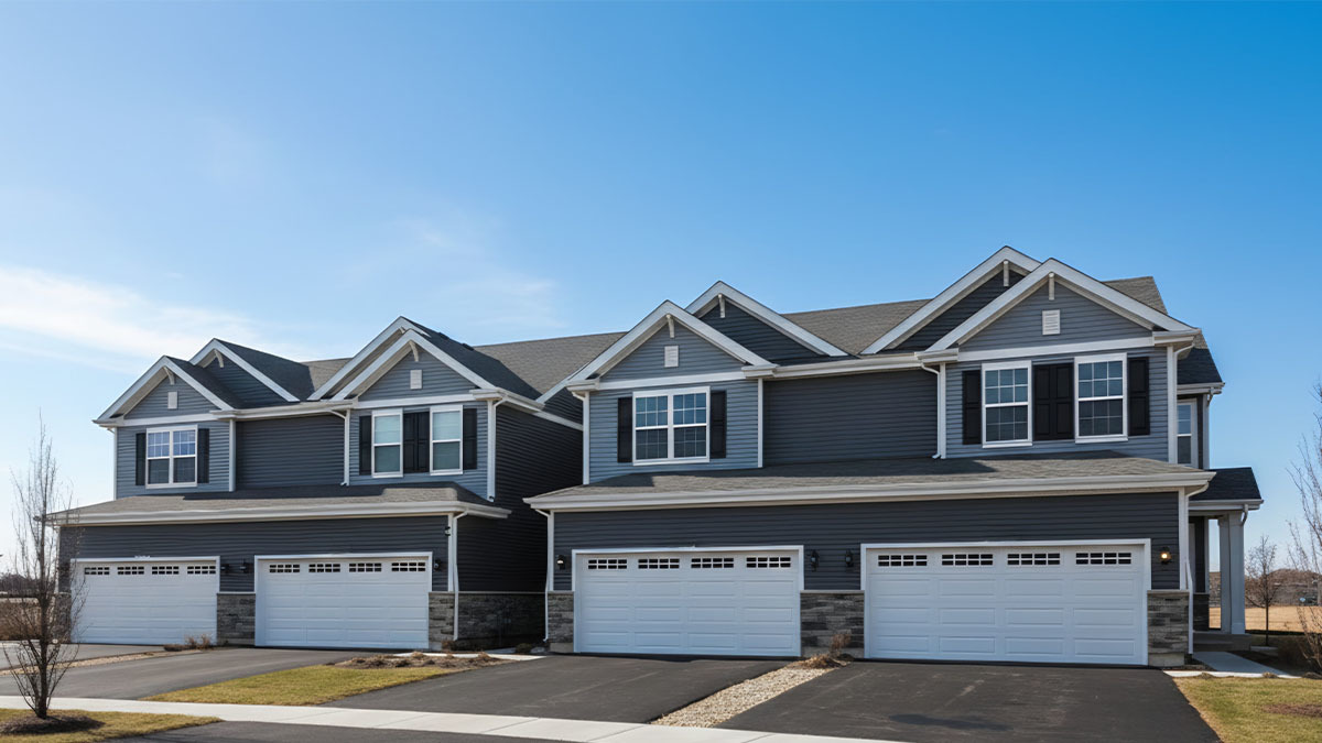 Discover yourself at 1697 Baler Ave, a beautiful townhome in our Wheatland Crossing community  in Aurora, Illinois. This home will be ready for late summer move in! This home includes a two car  garage and a fully maintained home site. This Ashton plan offers 1,794 square feet of living space with 3 bedrooms, a  loft, and 2.5 baths. As you enter the home, you will be greeted by the open concept design, including dining and living areas  and an expansive kitchen overlooking it all. The kitchen features designer cabinetry, a spacious island with quartz  countertops, a pantry, and stainless-steel appliances. Luxury vinyl floors are included in all of the first level and has 9'  ceilings through-out. Upstairs you will find a nicely sized loft and a large primary bedroom with 2 closets and an en suite  bath. There is also a laundry room, a second full bath, and two additional bedrooms. Impressive innovative ERV furnace  system and tankless water heater round out the amazing features this home as to offer. All Chicago homes include our America's Smart Home Technology  featuring. Photos are of similar home.