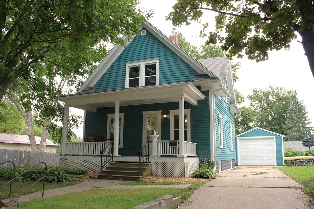 Recently updated 1½-story home with numerous upgrades, completely turn-key and ready for its next owners! Located at 704 Clinton St, Charles City, IA, this home features 2 spacious bedrooms, 2 remodeled bathrooms, 1,240 sq ft of living space, a detached 1-stall garage, and an impressive 75’ x 150’ lot. Major recent improvements include all-new Window World windows, RetroFoam insulation, 2 new mini-splits, fresh interior paint, updated flooring throughout, remodeled bathrooms, and a modern kitchen. Unwind on the charming front porch or enjoy cool evenings around a backyard campfire. Inside, you will love the generous room sizes and comfortable main-floor flow between the living room, bonus room, formal dining room, updated kitchen with a breakfast bar, rear mudroom, and a ¾ bath. Upstairs, you will find two oversized bedrooms and a large full bathroom. The sprawling lot is a rare find in today’s market, providing a great backyard along with a single stall garage for parking, storage, or hobbies. Take a peek at this Charles City gem today!