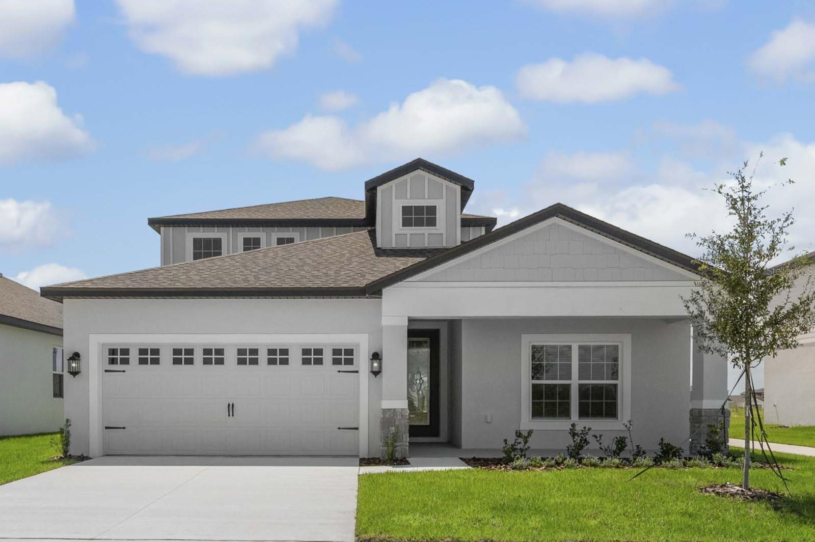 Pre-Construction. To be built. Welcome to the Myrtle at Gum Lake Preserve — a stunning two-story, four-bedroom, two-and-a-half-bath home designed for comfort, style, and modern living. Perfectly positioned near the lake and just a short distance from the community boat ramp, this home offers no rear neighbors and breathtaking sunset views from the backyard — the ideal setting for peaceful evenings outdoors.Inside, you’ll find a bright and open layout that effortlessly blends the kitchen, dining, and family room, creating the perfect space for entertaining or relaxing. The chef-ready kitchen showcases quartz countertops, a subway tile backsplash, white cabinetry with matte black hardware, stainless steel appliances, and a spacious pantry for storage. The luxurious downstairs master retreat features a serene atmosphere with space for a king-size bed, a dual-sink vanity, and a linen closet for extra convenience.Upstairs, three additional bedrooms each include walk-in closets, along with a full bathroom featuring a two-sink vanity. Smart home and energy-efficient features — such as a programmable thermostat and double-pane windows — provide comfort and savings year-round. Professional front yard landscaping enhances the home’s curb appeal.Located in the scenic lakeside community of Gum Lake Preserve, residents enjoy access to a boat ramp, walking trails, fishing pier, playground, picnic areas, a community gazebo, and nearby shopping and dining. With quick access to I-4, both Orlando and Tampa are within easy reach.Don’t miss the opportunity to own this beautiful lakeside home with stunning sunset views — schedule your private tour today!