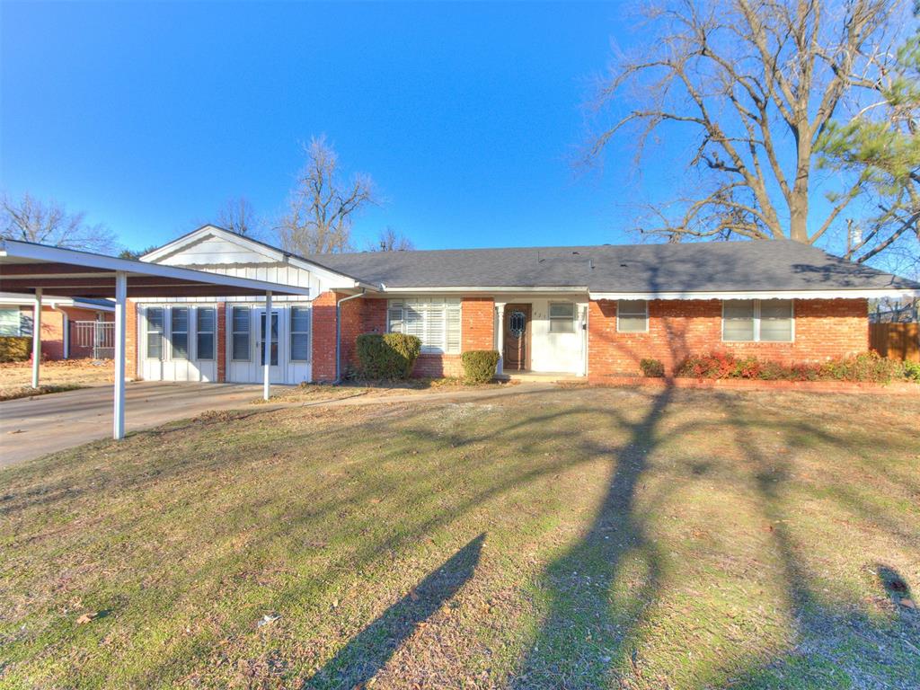 LOTS OF SPACE!! LOTS OF STORAGE!!! This 4 bedroom, 2 bath home just had a complete remodel December 2024.  The kitchen has all new cabinets, countertops, and appliances. Laminate flooring throughout the living area and bedrooms. The converted garage has tons of storage and washer/dryer hookups. All bathrooms have new cabinets, countertops, and fixtures. Complete with a carport in front and a 12x16 storage building in the back. Patio doors lead off of the kitchen to a big fenced-in backyard with a patio area for grilling out. This property is listed for rent and for sale.