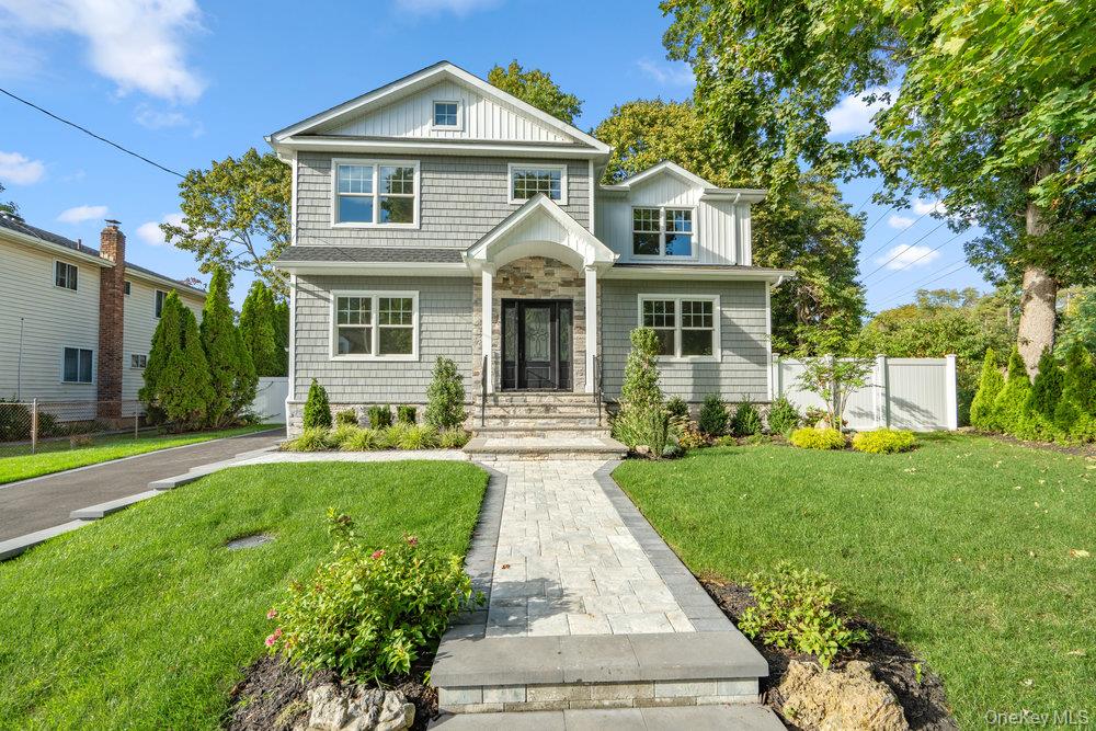 Tucked away on a private cul-de-sac, this brand-new Center-Hall Colonial; seamlessly blends timeless design with modern luxury. Offering five spacious bedrooms, three full bathrooms, and an oversized garage, the home is thoughtfully crafted for both comfort and sophistication.
A grand entryway opens to sun-drenched living spaces adorned with beautiful millwork, coffered ceilings, and large picture windows. The chef’s kitchen&#160;serves as the heart of the home, featuring a generous center island, abundant custom cabinetry, and an inviting dining area—ideal for both everyday living and entertaining. The expansive living and family rooms provide elegant yet relaxed spaces to gather, complete with a cozy fireplace.
A versatile first-floor bedroom or home office with an adjacent full bath adds convenience and flexibility. Upstairs, the primary suite offers a private retreat with dual walk-in closets and a luxurious spa-style bath. Three additional bedrooms share a beautifully appointed full bathroom, while a second-floor laundry room enhances everyday ease.
Step outside to your own backyard haven—fully fenced and beautifully landscaped, with a covered deck, large patio, and ample room for a pool or firepit. Perfect for entertaining or unwinding in complete privacy.
Additional features include professional landscaping, in-ground sprinklers, high-end finishes throughout, and an unfinished basement with endless possibilities.
This new construction residence embodies refined suburban living in one of the area’s most desirable school districts.