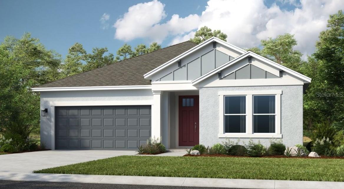 Under Construction. What's Special: Preserve View | Gourmet Kitchen | Best Seller ~ New Construction – September Completion! Built by Taylor Morrison, America’s Most Trusted Homebuilder. Welcome to the Grenada at 3208 Lumber Falls Drive in Timber Ridge. This thoughtfully designed new home greets you with elegant crown molding in the foyer and upgraded paint throughout for a refined finish. The open-concept layout centers around a gourmet kitchen featuring an apron-front sink, a large center island, and a step-in pantry. The casual dining area flows seamlessly to a spacious great room with pocket sliders leading out to the lanai, creating the perfect space for indoor-outdoor living. The primary suite offers a serene retreat with a spa-inspired bath, dual sinks, a large shower, and an oversized walk-in closet. Three secondary bedrooms provide plenty of space for family or guests, while a versatile flex room off the foyer adds even more functionality. Timber Ridge is ideally located just minutes from I-4, offering easy access to major employment corridors and top attractions in Hillsborough County. This charming community features beautifully appointed floor plans with inviting curb appeal and no CDD fees. Planned amenities include a Nature Play Space certified by the National Wildlife Federation, a dog park, and a scenic walking trail, perfect for enjoying the outdoors. Additional Highlights Include: Gourmet kitchen, pocket sliders at great room, 8' interior doors, shower in place of tub at secondary bath, and closet at primary closet to laundry. Photos are for representative purposes only. MLS#TB8427140