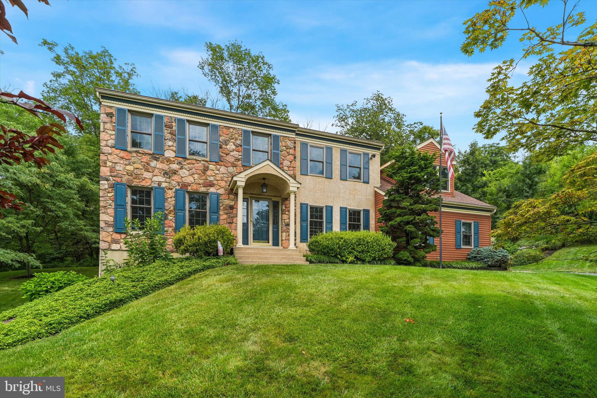 For the first time since 1990, 120 Summit Drive is ready for its next chapter. Located in the sought-after Great Oaks neighborhood and highly regarded Spring-Ford Area School District, this beautifully cared-for Colonial is tucked away at the end of a quiet cul-de-sac on a picturesque 1-acre lot. Surrounded by mature trees and landscaping, the home was thoughtfully positioned at the top of the hill by its original owners to maximize natural light and take advantage of the elevated views. The result is a peaceful, private setting within a small, established neighborhood where homes rarely become available.Inside, approximately 3,500+ square feet of living space offers plenty of room to spread out, with 4 bedrooms, 2.5 bathrooms and a spacious, functional floor plan. The main level features an open-concept kitchen, a comfortable family room with vaulted ceilings and skylights, formal living and dining rooms, a dedicated home office space, powder room and first-floor laundry. Upstairs are all four bedrooms, including an expansive primary suite that truly feels like a wing of its own, with a spacious bedroom, en-suite bath and additional bonus space. The generous footprint leaves plenty of room to make it your own—imagine a cozy reading nook, private sitting area or even the oversized walk-in closet and dressing space you’ve been dreaming of.Downstairs, a huge full walk-out basement offers even more potential. Currently unfinished, the lower level provides an opportunity to add significant additional living space—whether you envision a home gym, game room, guest space or a combination of them all. With direct access to the side yard and the property backing to nature, the setting feels private and tucked away.120 Summit Drive offers the best of both worlds—a peaceful 1-acre setting with space, privacy and mature surroundings, while still convenient to shopping, dining, major routes and everything the Phoenixville area has to offer. Homes in Great Oaks rarely become available, and after more than 35 years with its original owners, this special property is ready for someone new to make it their own.