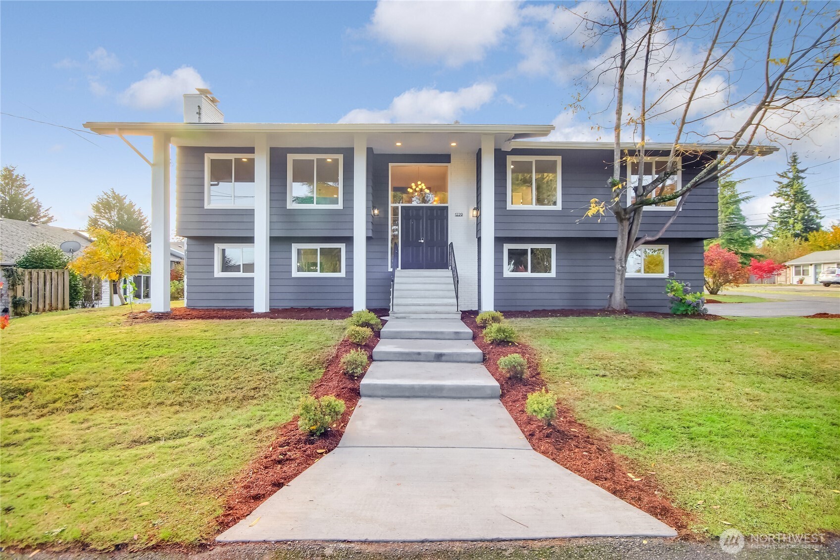 *Seller incentive:get a 5% interest rate*Experience refined living in this fully renovated 5-bedroom,3-bath, two-story home designed for today’s lifestyle. The open-concept floor plan showcases a chef’s kitchen with a striking island, fluted stone fireplace and all-new stainless-steel appliances-perfect for both everyday living and entertaining. Primary bedroom with en-suite bathroom. The guest suite offers its own spacious living area, spa-inspired bathroom with free-standing tub, separate walk in shower providing comfort and privacy for visitors. Situated on a large corner lot, this home enjoys a peaceful setting in an established neighborhood just minutes from parks, shopping and dining. Move-in ready and beautifully finished throughout.