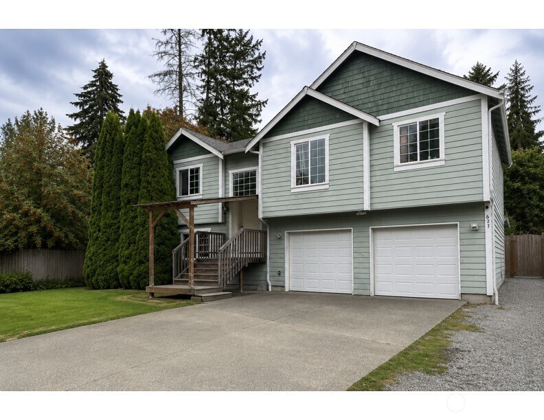 Not your typical split-level! Tucked away in a private setting with territorial views, this home offers a spacious and versatile layout with plenty of opportunity to make it your own. The inviting great room features vaulted ceilings, a cozy gas fireplace, and access to a generous 12' x 14' deck—perfect for relaxing and enjoying the surrounding views.  The main level offers three bedrooms, including a spacious primary suite with a 5-piece bath featuring an oval soaking tub and closet organizers. The lower level provides even more flexible living space with a bonus room, recreation room, office or additional space that could serve as a bedroom, guest retreat, home gym, or hobby room.  Situated on a large, private end lot with room for RV parking, this property offers privacy, space, views, and loads of potential. The home is ready for some updating, giving the next owner an opportunity to bring their own style and vision to life. Property is being sold “AS IS.” A wonderful opportunity for buyers looking for a home they can personalize and make their own!