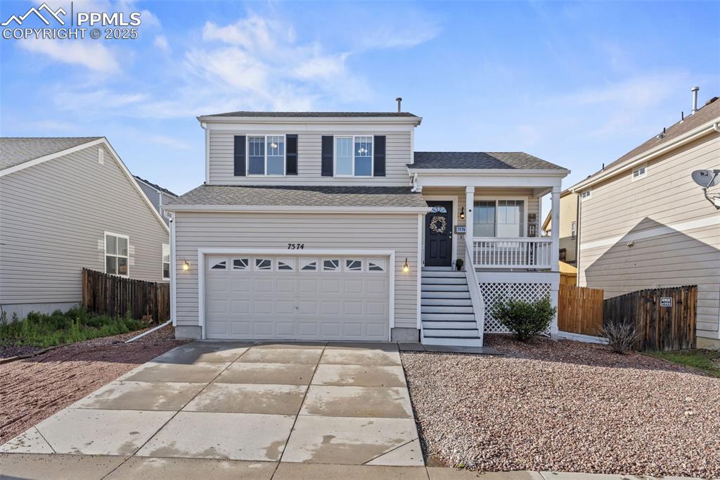 Welcome home! Ideally situated just minutes from the Mesa Ridge corridor in Fountain! This charming 4-level home offers 3 bedrooms, 2.5 bathrooms, a 2-car garage, spacious yard, and an unfinished basement full of potential for future expansion!
As you approach, the inviting front porch sets a warm and cozy tone. Inside, the main level greets you with a generous living room that flows into a beautifully refreshed eat-in kitchen featuring stainless steel appliances, updated cabinets, a dedicated pantry, and space for a full dining table.
Upstairs, you'll find the private primary suite along with two additional bedrooms and a second full bathroom. Vaulted ceilings add an open, airy feel, while the en suite bath provides comfort and privacy.
The lower level offers a cozy family room with a corner fireplace and walkout access to the backyard, perfect for relaxing or entertaining.
Venture down one more level to the unfinished basement, ideal for storage, a gym, playroom, craft room, or future finished living space tailored to your needs.
Location is everything, with easy access to restaurants, shops, and Fort Carson just minutes away.
Don’t miss out on this beautiful home—schedule your private tour today!
