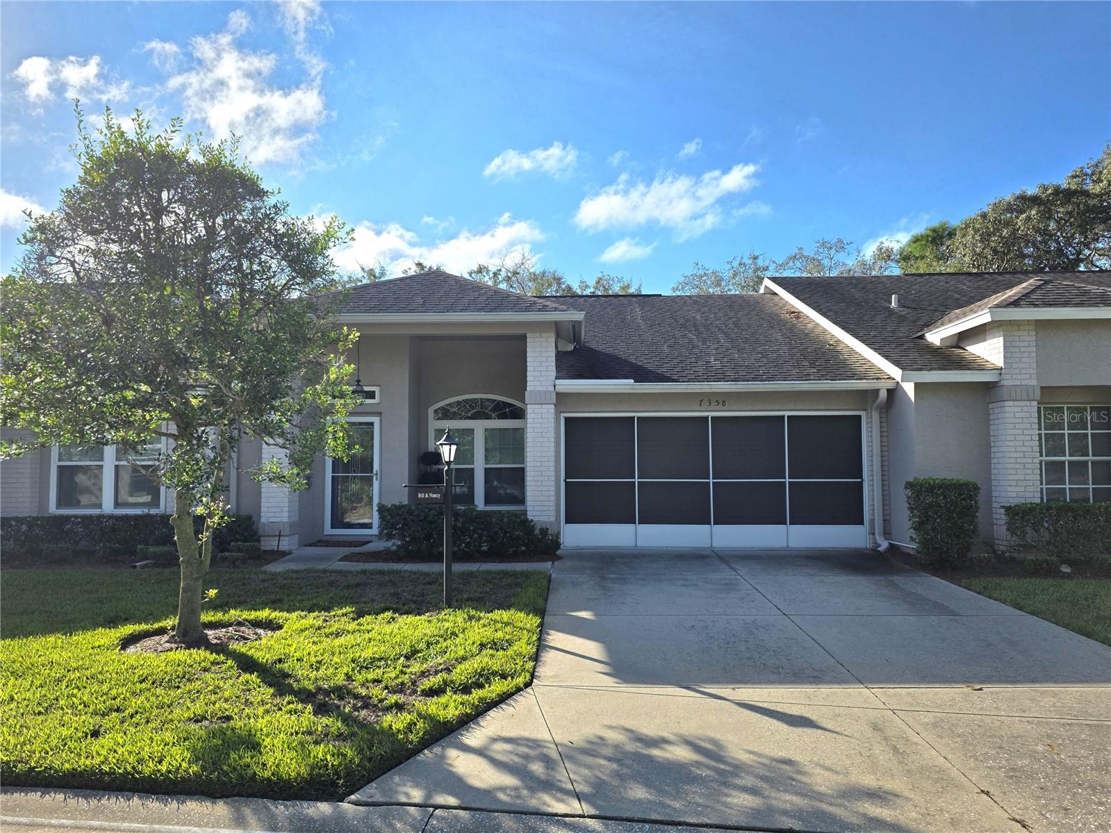 Beautilful Remodeled 3 Bedroom Home On The Golf Course With 2 Full Bathrooms And A 2 Car Screened Garage- Enter The Home From The Front Porch To The Lead Glass Front Door Entry- Formal Dining Room Great Room And Eat In Kitchen With Quartz Counter Tops, Butler Pantry, Soft Close Drawers And Cabinets Plus A Dining Nook- The Primary Bedroom Has A Barn Type Door To The Remodeled Bathroom With A Walk In And Double Closets, Dual Sinks And A Tiled Walk In Shower- The 2nd. Bedroom Has A Double Wall To Wall Closet- Inside Laundry Room With A Wash Tub And Wall Cabinets- Open Patio, Great Views From All The Rooms From The Back Of The Home- Extras Include Roof 2012, AC 2026, New Windows And Slider 2023, Transom Windows, Attic Storage, Water Heater 2020, Interior Ceiling Fans, Charger For A Tesla In The Garage, Open Floor Plan Call Today For A Showing. Timber Pines, a 55+ Gated Community, With 4 Golf Courses, Country Club, Remodeled Restaurant And Bar With Multiple TV Screens, 2 Pools, Fitness Center, Tennis And Pickle Ball Courts, Bocce Ball, Billiards Room And More Than 100 Different Clubs. Spectrum Cable, 2 boxes and High-Speed Internet Are Also Included In the HOA.