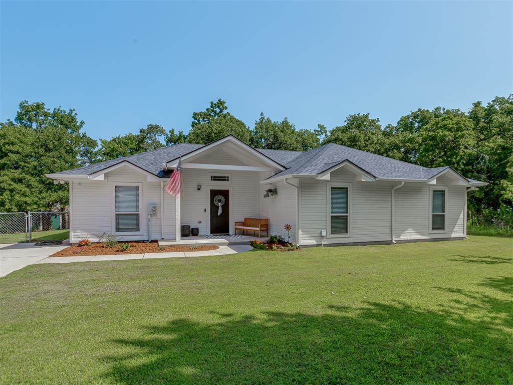 Updated 4-bed, 2-bath home tucked among the trees in the quiet Forest Fox neighborhood. All new exterior paint, new roof installed Aug. 2025, LED lighting, granite counters, newer carpet, and LVP flooring throughout. The kitchen features a stainless oven, microwave, dishwasher, newer tile backsplash, modern hardware and breakfast bar. Tall ceilings throughout the home for an open feel! The dining room offers a large picture window overlooking the privacy of your 1 acre, tree lined lot. Spacious laundry room located just off the kitchen! Four generously sized bedrooms, newer paint, trim, and doors. Primary bathroom features a walk-in closet, dual sinks, granite vanity tops, updated hardware, lighting, and mirrors. No garage? Plenty of room to add a carport or shop for covered parking! Large storage shed, fully fenced yard with double gates, private well and septic. Security cameras and keypad lock to stay with the home. All the feels of private country living while only being 15 min away from I-35 and all of the shopping, dining and amenities Edmond has to offer!