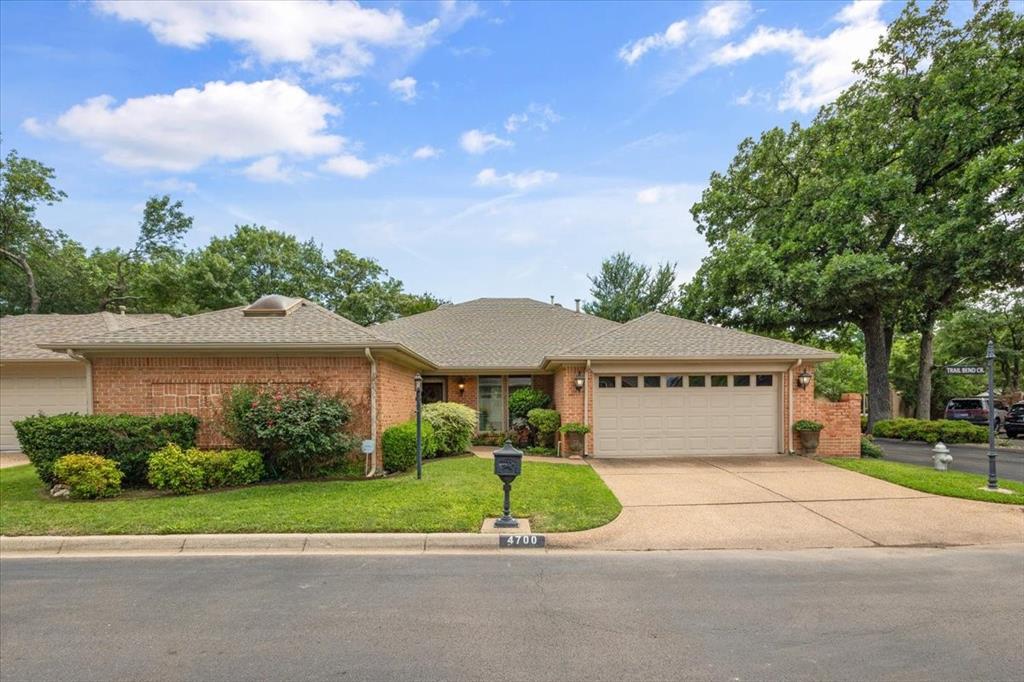 Charming and meticulously maintained 3-bedroom, 2-bathroom garden home offering the perfect blend of style, comfort, and low-maintenance living in a quiet, established neighborhood. Ideally situated with convenient access to the Trinity Trails and just minutes from some of Fort Worth’s best restaurants, shopping, and cultural attractions, this centrally located home makes everyday living easy. Inside, the open layout features a spacious formal dining area that flows into a generous living room—perfect for relaxing or entertaining. Wood-look luxury vinyl plank flooring runs throughout the main areas, while new plush carpet adds comfort in all bedrooms. The updated kitchen impresses with white cabinetry, quartz countertops, stainless steel appliances, and a large window that floods the space with natural light. Bathrooms are clean and functional, with potential for future updates to match your personal style.