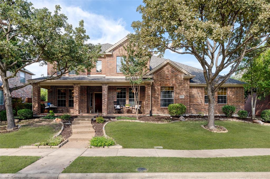 Beautiful 5 Bedroom Home in Highly Desirable Stonebridge Ranch. Welcome to this stunning 5 bedroom, 4 full bath home perfectly situated in the heart of Stonebridge Ranch, one of McKinney’s most sought after communities. Charming curb appeal and a welcoming front porch set the tone for what awaits inside. Step through the door to find gorgeous wood flooring throughout, complemented by unique brick flooring in the kitchen that adds warmth and character. A dedicated study and formal dining room lead into the updated chef’s kitchen, featuring custom cabinetry, a beautiful backsplash, and a 6-burner ZLINE gas range and oven. The spacious eat-in kitchen opens seamlessly to a large living area with a cozy fireplace, perfect for entertaining or relaxing with family. The primary suite and a secondary bedroom are conveniently located on the first floor, while upstairs offers three additional bedrooms, including one ensuite, and an oversized game or media room with ample storage. Step outside to your private, fenced backyard oasis, nearly a quarter-acre with an electric gated driveway, offering privacy and plenty of room for outdoor entertaining. A 3 car garage completes this exceptional property. Enjoy all that Stonebridge Ranch has to offer, exemplary schools, award winning golf courses, parks, shopping, and easy access to major freeways yet all nestled in a tranquil, highly desirable neighborhood. This home truly has it all, don’t miss your chance to make it yours!