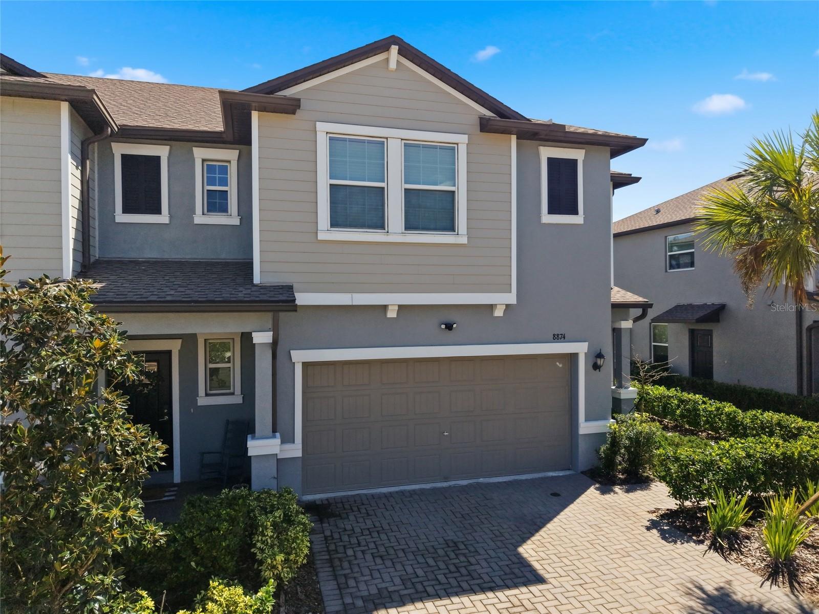 Short Sale. Only two years old and shows like a model home! This end-unit townhome in Connerton offers 3 bedrooms, 2.5 bathrooms, and a 2-car garage, with only one adjoining neighbor. The seller is offering $10,000 in flex money, subject to lender approval, giving buyers added flexibility toward allowable closing costs or an interest rate buydown.Enjoy a community designed for recreation and relaxation, with resort-style pools, a splash park, clubhouse, fitness center, playgrounds, dog parks, and sports courts. Scenic walking and biking trails, sidewalks, and green spaces provide plenty of opportunities to enjoy the outdoors, throughout the year. Nearby shopping, dining, and access to US-41 and SR 54 add everyday convenience. Schedule your showing and discover the home and lifestyle waiting for you in Connerton!