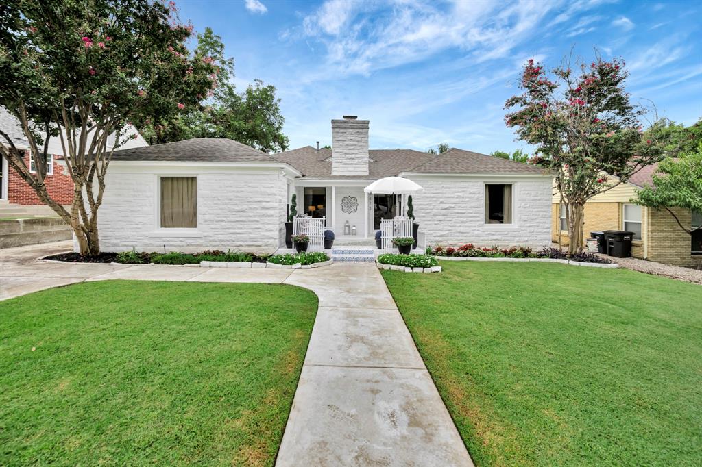 Located just two blocks from TCU, this charming and updated home offers the perfect blend of convenience, character, and modern comfort. Featuring 4 generously sized bedrooms, 2 full bathrooms, and a flexible 4th bedroom that could serve as a second living room, the layout is ideal for both entertaining and everyday living. The spacious main living room showcases a beautiful stone fireplace, while large windows in the living and dining rooms provide abundant natural light and views of the expansive backyard. Updates include HVAC, roof, and fencing (all 2019), new electircal (2022) along with fresh interior and exterior paint and new landscaping. (2025). The kitchen features a seperate bar area that opens to the dining area making gatherings a breeze. The primary suite boasts a spa-like bathroom with a double jetted tub featuring Bluetooth connectivity, lighting, and self-cleaning functions. The backyard is a true highlight with plenty of space to relax or entertain, plus a seperate guest house, that could be used for a workshop, creative studio or private guest accommodations. Nestled in one of Fort Worth’s most desirable neighborhoods, this home is within walking distance to TCU campus, football games, shopping, dining, and more. An exceptional opportunity for students, faculty, investors, or anyone seeking the vibrant TCU lifestyle.