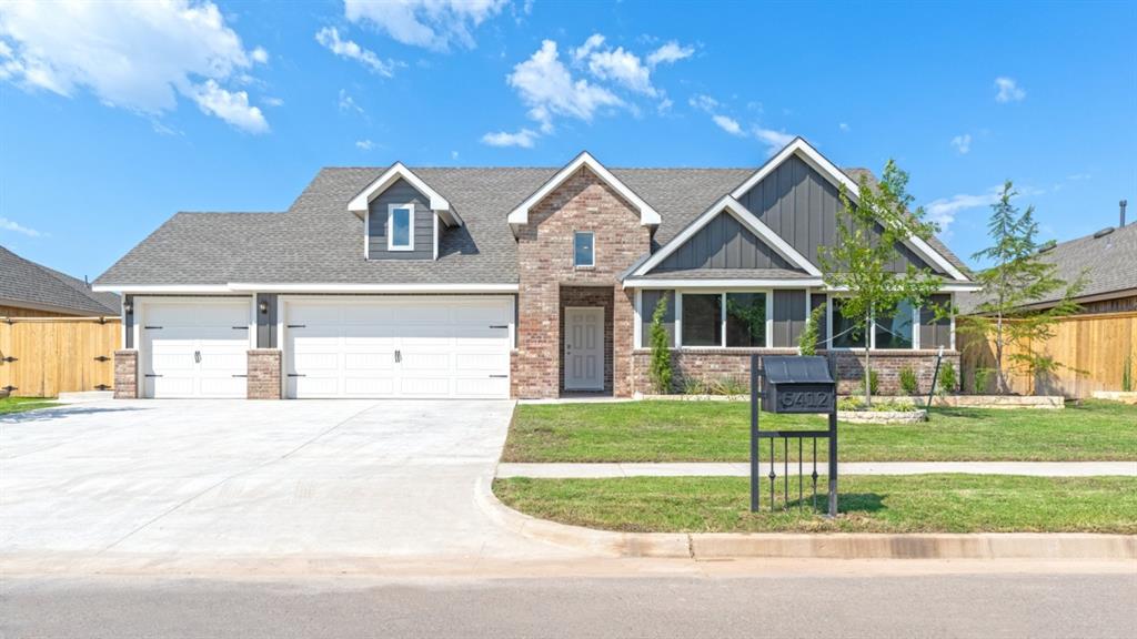Special Financing Available! Qualified buyers may be eligible for a VA loan at 4.99% fixed interest rate (5.843% APR) or a Conventional loan at 5.50% fixed interest rate (5.908% APR) through DHI Mortgage.

The Holden is an impressive single-story home with 4 bedrooms, 2 bathrooms, and a study, offering 2,329 square feet of living space and a 3-car garage. As you enter the home into the foyer, a hallway to your left will take you to the three spacious secondary bedrooms, the large secondary bathroom, and the open laundry room. Continuing down the foyer, into the home, you will enter the wide-open living space with plenty of natural lighting. The spacious kitchen offers a large kitchen island, walk-in pantry, quartz countertops, and stainless steel appliances. The kitchen island overlooks a large open dining room and family room that looks out onto the covered patio and backyard. This home provides plenty of open space! The private main bedroom suite and study are located at the back of the home, off the family room. The main bedroom suite offers a large bathroom with a walk-in shower, dual vanity sinks, and a spacious walk-in closet.  Additional features include a tankless hot water system ensures you'll always have hot water when needed. “Home is Connected” smart home features which include a camera doorbell, Kwikset keypad lock and smart switch. The exterior features include full sod yard with a landscape package in the front, an irrigation system, and a covered patio! Windstone is located off N.W. 48th and Indian Hills Road. West of I-35 in Norman. This is a gated community and is complete with a club house, pool, basketball court, and a park!
