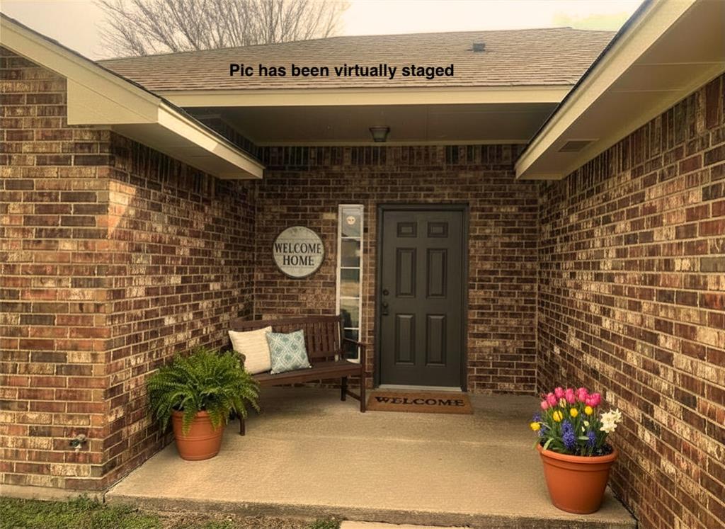 Step into this beautifully remodeled home, ready for you to make it your own. Durable ceramic tile flows through the living, dining, and wet areas, combining style with easy maintenance. The open-concept living and dining rooms create a spacious atmosphere, perfect for gatherings with friends and family. A striking white fireplace and bright woodwork add a modern touch to the living room. Retreat to the master suite, complete with a generous walk-in closet and a full bath, while the additional bedrooms offer ample storage for everyone. Fresh paint, plush carpet, and gleaming granite countertops in the kitchen showcase the home's thoughtful updates. The kitchen also features a handy pantry and a brand-new sink. Soaring ceilings throughout the house enhance the airy, open feel. Clever storage solutions maximize every inch of space. Step outside to a large backyard, ideal for kids' adventures or letting your dogs run free. Enjoy the convenience of being close to highways, restaurants, and shopping, all within the sought-after Moore School District. A boundary map for the Moore School District is attached.