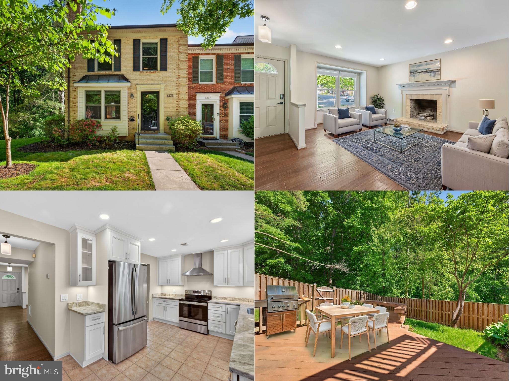 Welcome to this end unit townhouse in Shannon Station, one of West Springfield's most popular communities! Situated between Fairfax County parkland and a large HOA-owned buffer, this home offers a level of privacy and green space that is hard to find. The home offers 3 bedrooms, 2 full bathrooms and two half bathrooms and has been so well taken care of that all you need to do is move in.The main level features engineered hardwood floors throughout with an open living and dining area anchored by a wood burning fireplace. The kitchen offers white soft close cabinets, granite countertops, stainless steel appliances, and an exhaust hood. The eat-in breakfast nook is a great bonus, with large windows that look right out over the parkland. An updated powder room rounds out this level.Upstairs you will find three bedrooms, all with carpet and ceiling fans. The primary suite is generously sized with two closets and a private en-suite bath with a shower. The two additional bedrooms are served by a hall full bath with tub/shower combo.The lower level offers a large rec room with recessed lighting and a walkout to the deck. There is also a bonus room that works well as a home office or flex space, a half bath, and plenty of storage.Step out to the large deck and enjoy peaceful wooded views backing to Fairfax County parkland with no rear neighbors in sight. The fence was replaced in 2020. As an end unit, you also get a generous side yard that most townhomes simply do not have. Permits have already been pulled to build a deck off the main level as well when you are ready.The home features Anderson windows and the kitchen and baths have been renovated. This home is truly move in ready.The HOA fee includes pool, road maintenance, snow removal, and trash. Residents enjoy a pool membership at Shannon Station Park, just a 5 to 6 minute walk away. Community amenities also include a basketball court, tennis courts, jog/walk path, and tot lots/playground. Two reserved parking spots convey with the home.Zoned for Keene Mill Elementary School, Irving Middle School, and West Springfield High School. Excellent location just outside the Beltway! Convenient access to major roads including Fairfax County Parkway, 395/495/95. Close to Metro bus stops, Franconia-Springfield Metro station, commuter lots, and the Rolling Rd/Burke VRE stations. Also nearby are George Mason University, Ft. Belvoir, Lake Accotink Park, Burke Lake Park, Huntsman Lake, South Run Rec Center, Springfield Golf and Country Club, Springfield Town Center, Springfield Plaza, and plenty of restaurants. Just minutes to DC, the Pentagon, Reagan National Airport, Alexandria, Arlington, Tysons Corner, and more. Very walkable community with nearby bike trails and walking paths. Within two miles of local shopping centers including Huntsman Square, Rolling Valley Mall, and Burke Town Plaza. Nearby community swim and racquet clubs. Quick closing is preferred. Some photos are virtually staged. Make your appointment today!