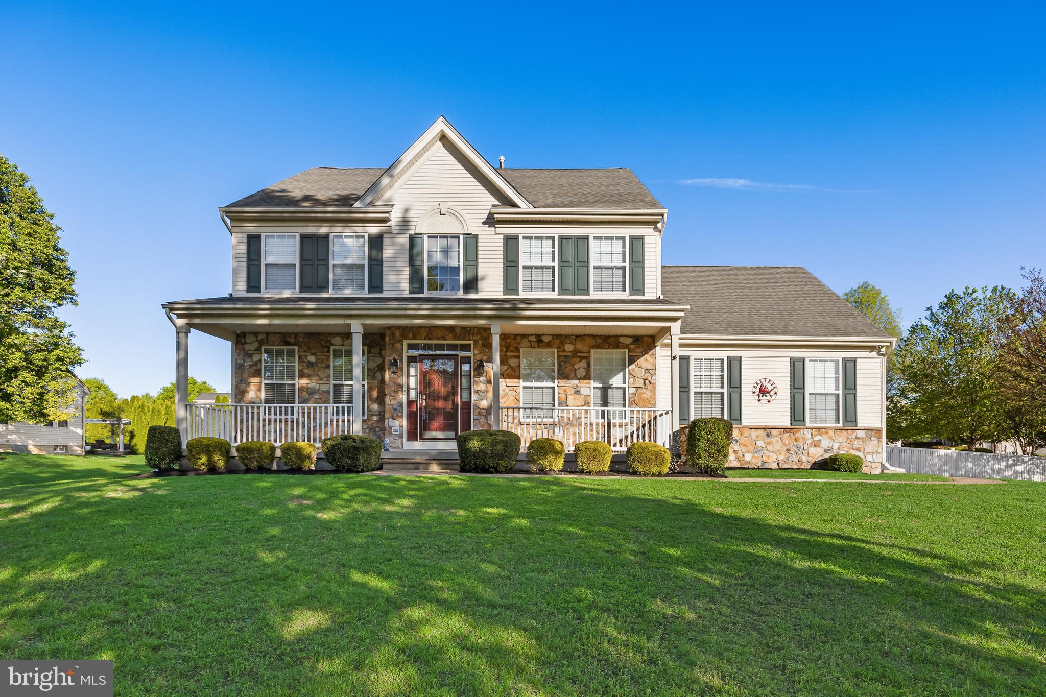 Welcome To 9 Cottonwood Drive, Where Space, Style, And Comfort Come Together Effortlessly In Lumberton’s Prestigious Coventry Glen. This Exceptional 5 Bed, 3.5 Bath Wellington Model, Situated On A Premier Corner Lot, Offers A Thoughtful Layout Designed For Today’s Lifestyle. Step Inside And You’ll Immediately Notice The Newer Gleaming Hardwood Floors (2021),  That Flow Beautifully Throughout The Home, Creating A Warm And Elegant Backdrop For Everyday Living. A Spacious Living Room Sits Proudly Off The Foyer. The Beautifully Newly Renovated Chef’s Kitchen (2021) Serves As The Heart Of The Home—Spacious, Stylish, And Ideal For Hosting Holidays, Entertaining Friends, Or Enjoying Everyday Family Meals. The Large And Bright Family Room, Adjacent To The Kitchen, Features A Cozy Fireplace Lined By Stunning Tile.  Just Off The Family Room Is A Convenient Bonus First-Floor Office Or Flex Space, Perfect For Working From Home, A Homework Station, Or A Quiet Reading Nook. The Dining Room Is Positioned Off A Convenient Butler’s Pantry Connected To The Kitchen And Is Highlighted By Stunning Millwork.  A First-Floor Bedroom With A Private Ensuite Bath Provides The Perfect Setup For Multigenerational Living, Long-Term Guests, Or A Private Retreat For Visitors, Offering Both Comfort And Convenience Right From The Start. A Half Bath And Laundry Room Round Out The Exquisite First Floor.  Upstairs, Feel The New Plush Carpeting On The Stairs Which Lead To The Primary Suite. This Gorgeous Space Offers A True Retreat, Featuring A Beautifully Renovated Spa-Inspired Ensuite Bath And Generous Walk-In Closet Space Plus An Additional Linen Closet And Reach In Closet.  A Total Of Five Bedrooms Total Provide Comfortable Accommodations For Family And Guests,Serviced By A Full Hall Bath. The Full Finished Basement Expands Your Living Space Even Further, Complete With A Media Room, Wet Bar, Game Room, And Play Area—A Fantastic Setup For Entertaining Or Relaxing At Home. The Bar Features Wine Storage, A Beverage Fridge, And Pendant Lighting. Outside, Your Private Outdoor Oasis Awaits. The Heated, Security Fenced In-Ground Pool With Salt Filtration And Newer Liner (2021) Anchors The Backyard Retreat, While A Screened-In Gazebo Overlooking The Pool Creates The Perfect Place To Relax And Entertain. Complete With A Lounge Area And Cedar Lined Dressing Room To Avoid Those Wet Bathing Suits Coming Inside, It’s The Ultimate Space For Enjoying Long Summer Days And Unforgettable Evenings With Family And Friends. The Dressing Space Could Also Be Easily Converted To A Sauna Or Shower…Imagine That! With A Newer Roof (2021),  Abundant Storage Throughout, Major Updates Including New Dual-Zone HVAC  With UV Purification System Added To Both Zones (A Huge Benefit To Improve Efficiency Within The Unit And Air Quality) , A Whole House Humidifer Built Into Lower Level HVAC System, A Newer Tankless Hot Water Heater, Irrigation System,  Wired For Alarm System, And A Location In One Of Lumberton’s Most Desirable Neighborhoods, This Home Truly Has It All. Space, Style, And Resort-Style Outdoor Living — 9 Cottonwood Drive Is Ready To Impress