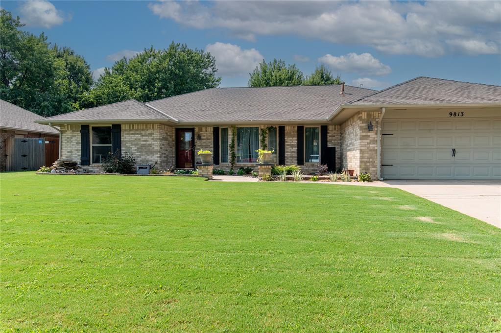 This is the home you have been waiting for in the heart of OKC! Updated Single Story with Luxury Finishes and Private Oasis Backyard. Well thought out split floor plan featuring 4 Beds, 3 Baths, 2 Living Rooms (or Dining), Bar Area, 2 Car Garage. Long list of improvements include hardwoods throughout, new paint throughout (cabinet, Trim, wall), in-wall surround sound speakers in living room, granite counters, new dishwasher, updated electrical outlets throughout, free standing tub, professional landscape lighting, hardwired security system, tankless hot water heater, vinyl windows/sliding door, and much more. Enjoy lovely evenings on the covered back patio, beside the fire pit or swimming in the large pool. Nearby Rockwell shopping area, under 2 miles to Lake Hefner. Easy access to NE Expressway, downtown OKC, University of Central Oklahoma, Paycom Center. Request a full list of improvements. Agent is related to Seller.