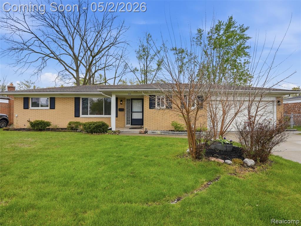 Welcome home to this completely renovated brick ranch! This 3-bedroom, 1.5-bathroom home has been thoughtfully updated from top to bottom, including a brand-new kitchen with soft-close cabinets, sleek granite countertops, stainless steel appliances, and a rolling island for extra storage and workspace. Plus, enjoy the convenience of a completely updated half bath. The home features upgraded water-proof vinyl plank flooring throughout, with new carpet in the bedrooms, and fresh paint from top to bottom. Every light fixture, outlet, and switch has been replaced for a modern, clean feel. The finished basement offers additional living space with fresh vinyl plank flooring and an extra room, perfect for a home office or gym.  Step outside to enjoy the fenced-in backyard and patio, ideal for outdoor living, gas line ran to BBQ.  Furnace/AC/hot water heater 2018. This home is move-in ready and waiting for you, schedule your showing today!