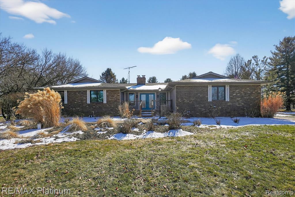 10-Acre Private Estate with Luxury Ranch Home & 78’ Heated Barn~Time of Sale Has been Completed and Passed ~ Survey Available to Review~ Beautifully Kept Home Nestled on 10 scenic acres near Eldorado Golf Course, this exceptional private estate offers refined luxury, peaceful countryside living, and remarkable versatility. This immaculately maintained ranch spans over 2,700 square feet, where comfort and elegance blend seamlessly. Rich maple flooring flows throughout the main living areas, while a welcoming fireplace anchors the living room, creating a warm, inviting atmosphere. Whole House Generator and multiple mechanical updates! The chef’s kitchen features quartz countertops, sleek stainless-steel appliances, an induction cooktop, dual wall ovens, and a custom fold-out pantry revealing multiple walls of organized shelving for effortless storage. The sun-filled family room offers expansive views of the surrounding acreage.The private primary suite includes two walk-in closets and a walk-in shower, while two additional bedrooms and three bathrooms provide accommodations for family and guests. A first-floor laundry adds convenience. The finished lower level features a spacious recreation room, a wet bar, a third full bathroom, and a private den.Step outside to landscaped grounds, a spacious deck, and a charming pergola—perfect for outdoor dining or evenings under the stars. The 78' x 40' heated pole barn offers oversized doors, expansive interior space for RV or motorhome storage, multiple vehicles, or recreational equipment. A portion is fully insulated with a workshop and half bath, ideal for year-round projects or a professional workspace. The sale is contingent upon the sellers securing housing of their choice