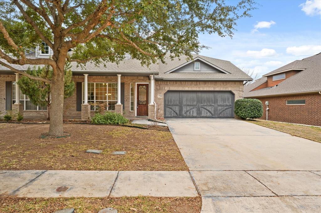 Welcome to the best kept secret in Ft. Worth! This stunning 2009-built half duplex is in a prime location in the desirable, established neighborhood of Overton South. Only minutes from major highways, TCU, Downtown, Hulen, Chisholm Trl, Bryant Irvin, Costco, Target, Restaurants, and More! No need to worry about power outages, this home is located on the Harris SW Hospital District’s power grid. You don’t want to miss the custom, high-end features, usually found in a much more expensive home, such as arched passageways, crown molding,  gorgeous Marble countertops, and custom cabinets throughout. The huge primary suite oasis is complete with a tray ceiling, a jetted garden tub, double sinks with a vanity, and a massive walk-in closet. Roll up the remote screen and relax on the back patio located in the large backyard. Save on utilities in this energy-efficient home, featuring a total masonry exterior, radiant barrier, and foam insulation. Recently painted inside and the HVAC is approx than 5 years old.  This home is an absolute stunner! Must see to truly appreciate the beauty and attention to detail that this home offers. Priced well below appraised value, don't miss out!