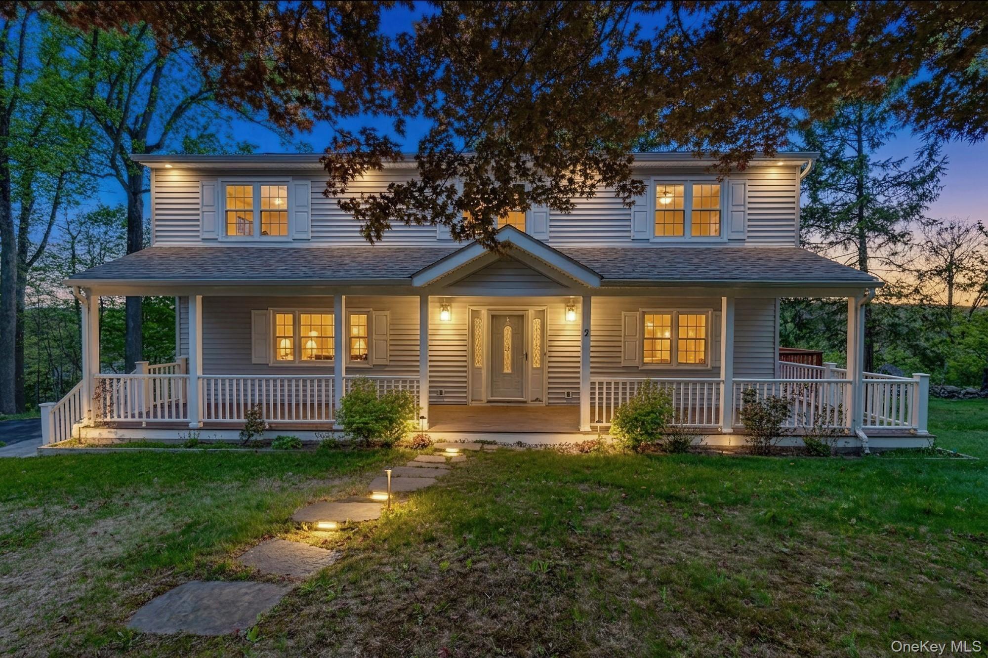 Welcome to 2 Alice Road, a beautifully refreshed 4 bedroom, 2.5 bathroom Colonial nestled in the heart of North Salem. This turnkey home offers incredible peace of mind with extensive recent upgrades, including a brand new hot water heater, a new 200 amp electrical service with a new service entry cable, a young 5 year roof, and a LeafGuard gutter system. Step inside to find a light filled interior that has been fully and freshly painted, anchored by an inviting living room featuring a classic bay window. The formal dining room boasts a newly installed propane fireplace, while gleaming, newly refinished red oak hardwood floors flow seamlessly throughout the entire home. Upstairs, the private primary bedroom comes complete with an ensuite bath. A versatile finished basement offers excellent bonus space for a recreation room or fitness room, while the attached 2 car garage provides plenty of parking and extra storage. Outside, you can relax on the classic wrap around porch or the newer front porch featuring durable Trex decking, all making this pristine property the perfect place to call home!