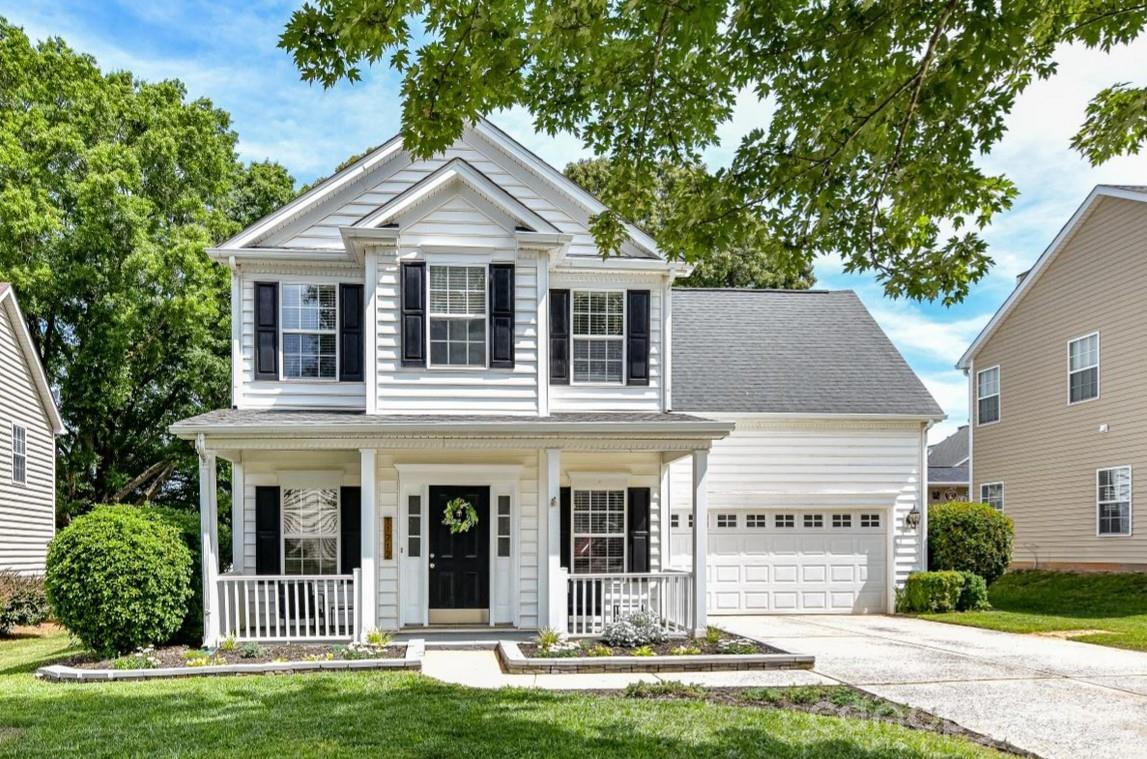 Beautifully maintained 4-bedroom home in the sought-after Edinburgh community in the heart of Ballantyne. This home offers a rare combination of everyday convenience and a peaceful neighborhood setting with mature trees and seasonal foliage.The main level features a front office or flex space, formal dining room, spacious living area, and a bright kitchen with quartz countertops, white cabinetry, stainless steel appliances, and a breakfast area overlooking the fenced backyard. Enjoy outdoor living with a pergola, patio space, and fruit trees including peach and fig.Upstairs boasts a spacious primary suite and two secondary bedrooms plus a large bonus room with a closet that can function as a fourth bedroom. The privately positioned primary suite overlooks the backyard and includes a large bath with a separate tub and shower along with a generous walk-in closet.Conveniently located near Ballantyne shopping, dining, hospital, I-485, greenways, and highly regarded schools.2026-2027 School Year Middle School will be zoned to the new Cato Ridge, per GIS.