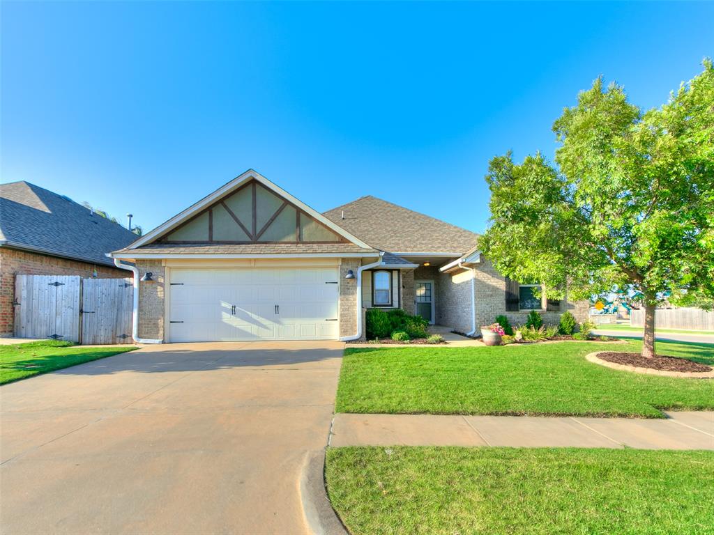 Looking for a beautiful, well-maintained home in The Grove? This one's for you!! Step into this wonderful open floor plan with plenty of space to gather with friends and family around the large island and dining area flowing into the living room! Kitchen accents include a barn door over the walk-in pantry AND a gorgeous built in hutch with display cabinet! There are 3 beds PLUS a study! Perfect for a home office, playroom, or guest room! The master includes his and hers vanities along with a spacious closet that has access to the laundry room! This home is built with storage and organization in mind with a mud bench and storage off the garage! Take the party outside on this huge corner lot just around the corner from the playground! There's plenty of room to mingle on the extended back patio! Also, you don't want to miss the 2-car garage with extra storage space equipped with a 220 outlet and in ground storm shelter! The Grove offers so many wonderful amenities to compliment your lifestyle including 4 playgrounds, 2 pools, 2 gyms, 2 clubhouses, 3 soccer fields, walking trails, and 2 fishing ponds all in the much sought after Deer Creek School District.