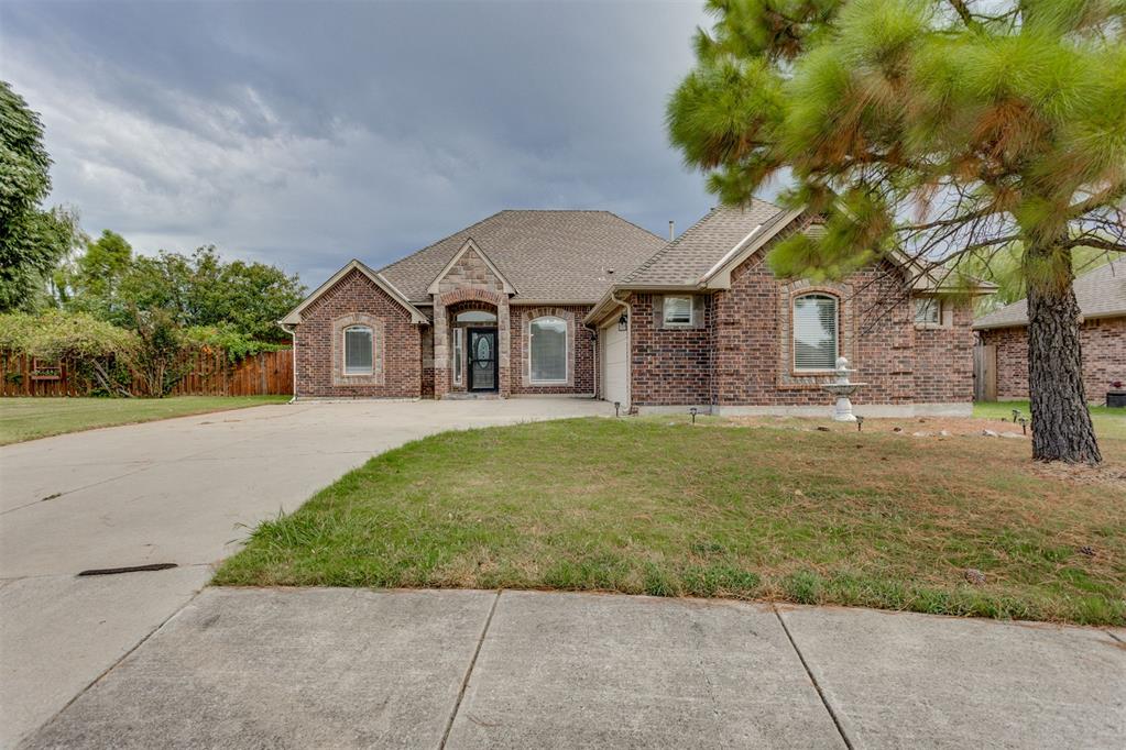 Welcome to 819 Rickwood Circle in Moore, Oklahoma, located in the established Lake Woods neighborhood. Tucked into a quiet cul-de-sac, this 3-bedroom, 2-bath home offers a spacious, flexible layout and great neighborhood amenities.Inside, you’ll find an open floor plan with a large living area, formal dining or second living space, and vaulted ceilings with wood beams. The kitchen features granite countertops, abundant storage, a breakfast bar, and dining area.The oversized primary suite includes backyard access and a private bath with double vanities, jetted tub, walk-in shower, and large walk-in closet. Two additional bedrooms are located near the hall bath.Outside, enjoy a covered patio, privacy-fenced backyard, wrap-around garage, and storm shelter. Lake Woods also offers walking trails around the neighborhood lake.If you’re searching for a home for sale in Moore, Oklahoma with a cul-de-sac location, storm shelter, covered patio, and neighborhood lake, 819 Rickwood Circle is one to see.