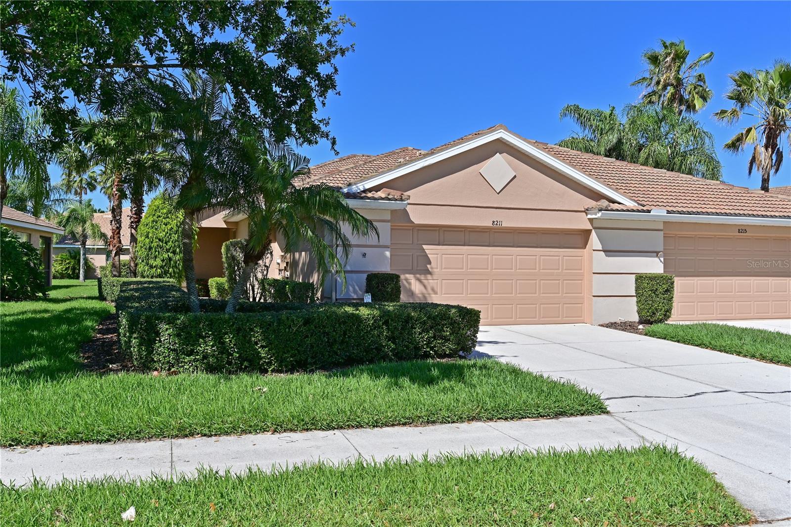 Under contract-accepting backup offers. THE PRICE ON THIS WELL MAINTAINED, CLEAN AS A WHISTLE VILLA HOME JUST KEEPS GETTING BETTER! By far the best priced villa for it's size - and it's lovely! SELLER SAYS BRING OFFERS. Hot Deal in Stoneybrook! Largest square footaqe and best pricing for this nearly 1900 sf villa. Super easy living in this extra large villa located in Heritage Harbour.  There is plenty of room to move around in this home.  Master bedroom is large and comfortable, with view of nearby pond. Double vanities, walk in shower, garden tub and separate water closet. The second bedroom is located at the opposite end of the home, allowing for total privacy, with a full bath nearby. Separate space that is flexible for either secondary sitting room or separate dining area. Dedicated space for in home office/den. Cabinets have been updated throughout for fresh appearance. Lanai has peekaboo view of nearby pond. Stoneybrook is a beautiful, mature, neighborhood with lots of walking/biking paths, community center that is amenity loaded, golf course on property without mandatory membership for use, and conveniently located close to I75 and lots of shopping/dining choices, including Costco.