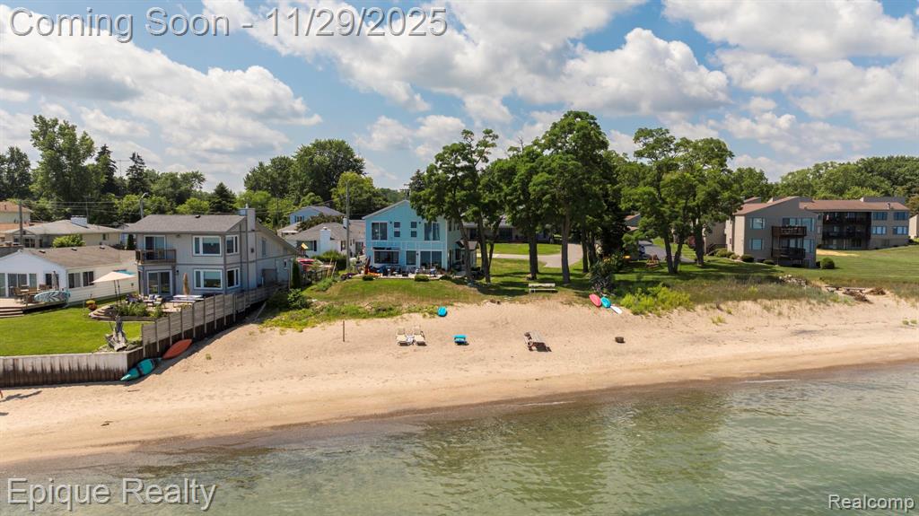 Welcome to your 107 Feet of Lake Huron dream property! * * * on 1 acre with sandy walkout beach access, this rare offering includes two newer beautiful homes—perfect for extended family, guests, or investment opportunities. * * * Home One: A charming Cape Cod (1997) with 3–4 bedrooms, 3 full baths, and a recently updated interior, including a brand-new metal roof. Thoughtfully designed this home includes step-free entry, wide white-trimmed doorways, and a layout that provides comfort and accessibility for * * * Highlights include: Oversized 3-car garage with 10’ tall doors—ideal for boat or RV storage Durable, waterproof luxury vinyl flooring throughout Energy-efficient windows & mechanicals * * * Home Two: A stunning 2,600+ sq ft beachfront residence  featuring 3 bedrooms, 2.5 baths, a gourmet kitchen, soaring ceilings, walls of windows, and panoramic lake views. (2 story 28'x32' newly built 2019 and updated in 2024 and needs finishing cosmetic touches )* * * Your private beach access with direct sandy walkout, perfect for morning strolls along the shoreline to nearby Lakeport State Park.* * * speed internet availability Ample parking and outdoor space for gatherings * * * your private beach access with direct sandy walkout, perfect for morning strolls along the shoreline to nearby Lakeport State Park.* * * Conveniently located just minutes from Lexington, Port Huron, marinas, shopping, dining, and I-94/I-69. * * * you’re seeking a year-round residence, summer getaway, or short-term rental investment, this rare property delivers the perfect blend of comfort, privacy, and breathtaking Lake Huron living.  * * *  negotiable.* * * Seller is a Licensed Real Estate * * * All measurements are estimated.* * * See Separate listing for 7180 2nd Street for more details on the 1997 Cape Cod house available (subject to Township finalizing a split).* * * Sold as Whole Parcel (2 Homes) or Willing to Split and sell either one  Beachhouse is in process of  finishing  agent owned