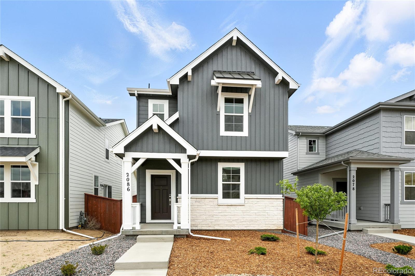 What's Special: Loft | 2nd Floor Laundry Room | East Facing Lot.New Construction - Ready Now! Built by America's Most Trusted Builder. Welcome to The Aurora at 2086 Wagon Wheel Aly in Farmlore - a thriving new community in the heart of Brighton. This fan-favorite floor plan welcomes you with an open-concept layout that blends the dining area, spacious kitchen with large island, and cozy gathering room. A patio extends your living space outdoors—perfect for relaxing or entertaining. Upstairs, the private primary suite is your personal retreat, while three additional bedrooms share a full bath with a separate water closet. A versatile loft and convenient upstairs laundry add everyday ease. At Farmlore, life flourishes with three planned parks, a rec center with pool, and a restored farmhouse hub. Explore 11+ miles of trails, connect to Prairie Lakes, or head just 2 miles to Barr Lake State Park. Additional Highlights Include: patio, loft, gas range, LVP throughout main level, rail and spindle at staircase. MLS#9468819