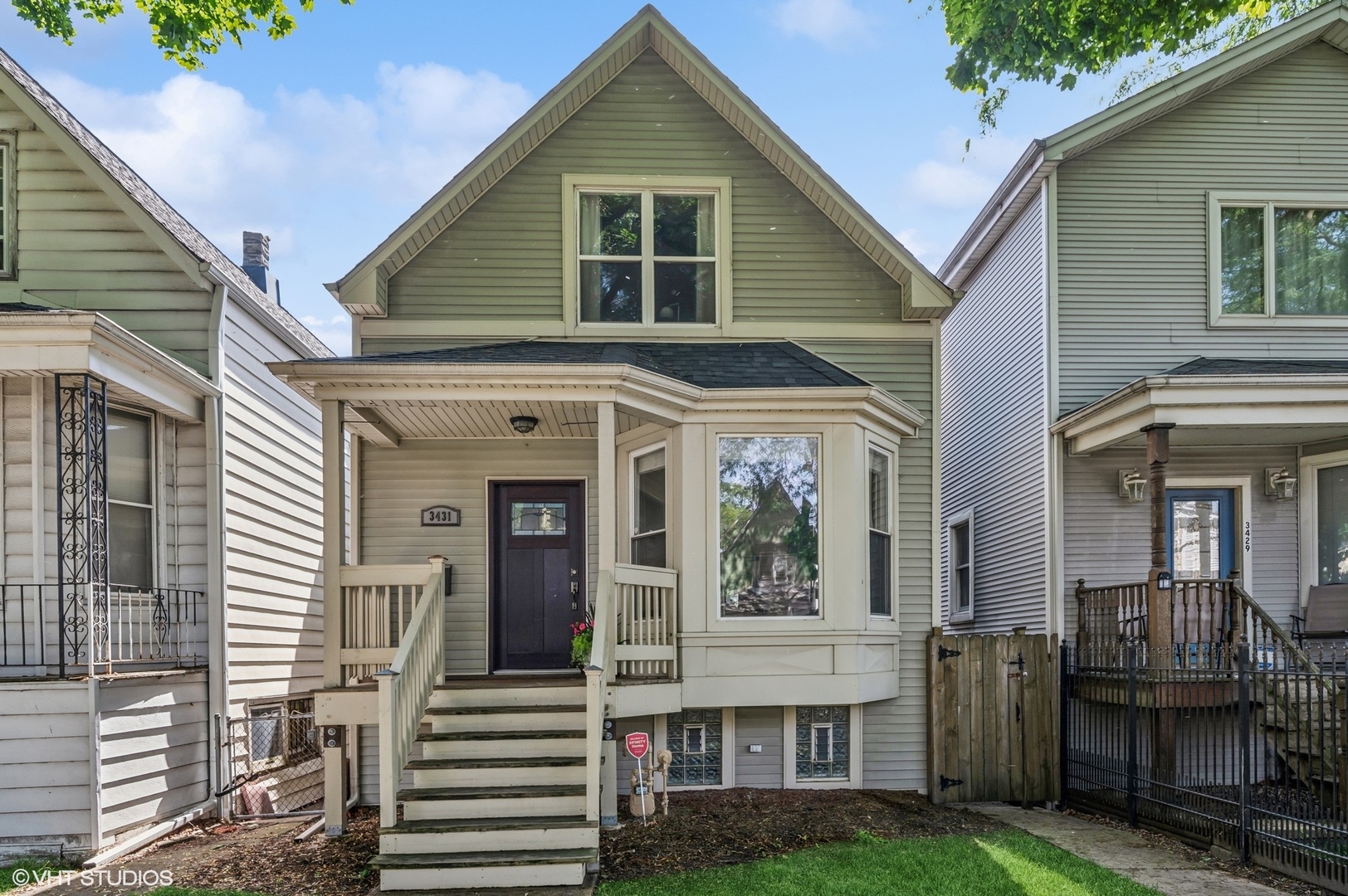 Don't miss out on this lovely single family home on a tranquil block in the perfect Avondale location!  Three levels of living space with 4 true bedrooms and 3 full baths.  This is a great floor plan that includes an office/den on the main level and a spacious family room on the lower level, plus there is a large yard for gardening, play and entertaining. Gorgeous hardwood floors; formal dining area & eat-in kitchen w/SS appliances and granite that opens to a nice deck and the back yard.  Side by side W/D in rear entry mud room. Steps away from Elston Park, great restaurants and super convenient to all the transit options.  This one will not last!