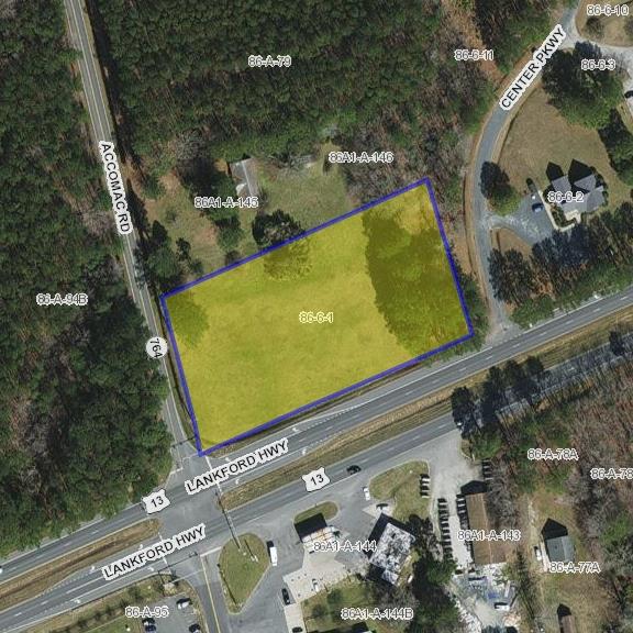 Prime Commercial Opportunity with Deluxe Exposure. Positioned at a signalized intersection along the high-traffic corridor of US Rt. 13, this premier 2-acre commercial site offers unmatched visibility and accessibility. Boasting over 250 feet of highway frontage, this corner lot enjoys year-round exposure from steady traffic flow, making it ideal for retail, office, or service-based development. In addition to direct frontage on Route 13, the property also offers access from Accomac Road, enhancing traffic circulation and site usability. Located adjacent to a professional office park, this site presents a strategic location for investors or owner-occupants seeking maximum exposure in a high-demand area.