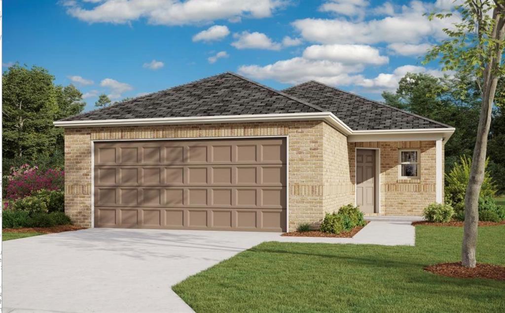 Ridgeland Floor Plan - This new single-level home features a thoughtfully designed layout that maximizes space. Three peaceful bedrooms frame the hallway off the front door and share a convenient full-sized bathroom. At the back of the home is an open-concept layout shared among a well-equipped kitchen, an intimate dining area and a living room with easy patio access. In a quiet corner is the tranquil owner’s suite with a private bathroom. Prices, dimensions and features may vary and are subject to change. Photos are for illustrative purposes only. Everything's Included: Washer/Dryer, Refrigerator, Garage Door Opener, Closing Cost assistance available. Home is currently under construction with anticipated completion in December.