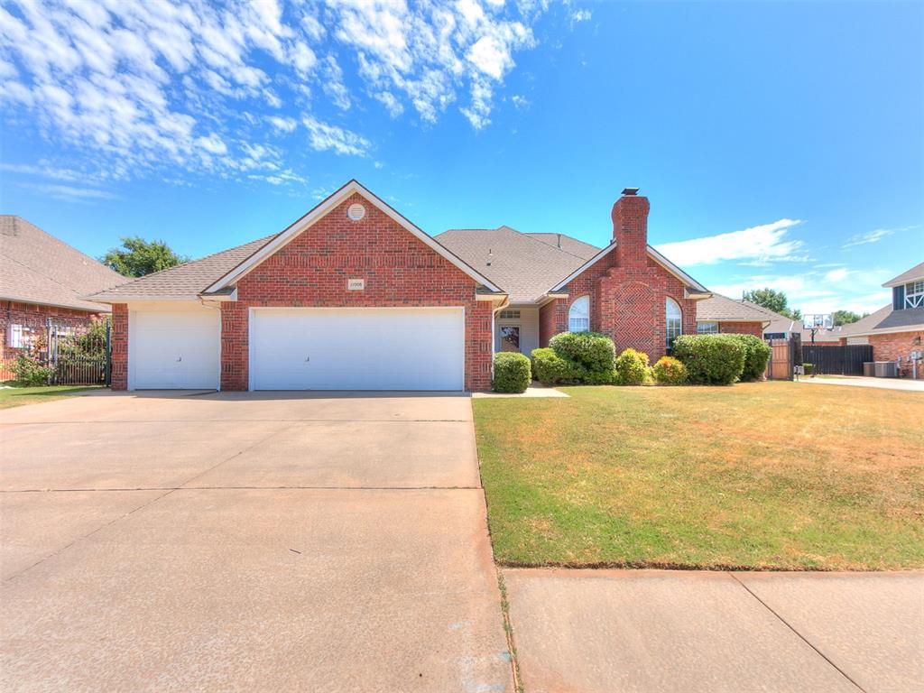 Location, space, and convenience come together in this beautiful 4-bedroom, 3-bath home in the Moore School District! It is ideally situated near Earlywine Park, the aquatic center, YMCA, playgrounds, tennis center, soccer and softball fields, and walking trails. Step inside, you’ll find a spacious and functional floor plan featuring two living areas and no carpet throughout. The main living area offers beautiful wood flooring, a brick fireplace with built-in shelving, and an open connection to the kitchen—perfect for everyday living and entertaining. The kitchen features abundant cabinetry, granite countertops, tile backsplash, generous counter space, and an island. Granite countertops continue into the bathrooms. The spacious primary suite features an impressive tray ceiling, large walk-in closet, dual-sink vanity, separate shower, and soaking tub. Additional highlights include a dedicated laundry room, plenty of storage, and an in-ground storm shelter in the garage. Outside, enjoy a covered patio and fully fenced backyard with mature shade trees. With its spacious layout, great neighborhood amenities, and convenient location near shopping, recreation, and major highways, this home has so much to offer. Schedule your showing today!