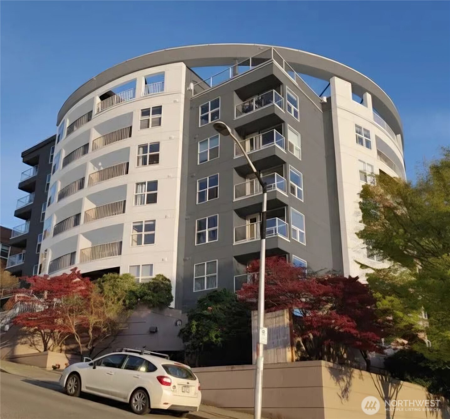 North Capitol Hill, Quiet Sunny SE facing Top Floor; Thoughtfully designed living space, Walk through closet, Flowing Circular Floor Plan, Large bedroom,  Fully equipped kitchen with all New premium S/S appliances, Full-sized W/D in Unit, Convenient gas fireplace, New Luxury Vinyl Flooring, Large private view balcony with extra storage closet,  Complete renovation in 2026. Owned Secure garage parking, Secured Entry, Clutter free living with 2 owned private Large Storage Lockers, Fitness room, Elevator, Bike storage, Rubbish Chute. Best N. Capitol location, fast Internet, well managed building, Pet friendly, and Low H.O.A. dues.