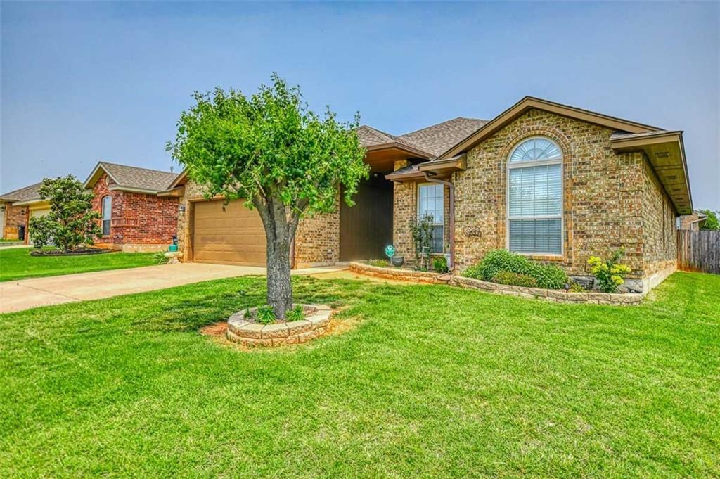 A beautiful rare 4-bedroom home in Moore! This home features a popular split floor plan with the master suite on one side, with the other three bedrooms and bathroom on the opposite. You'll love the soaring ceilings and fireplace in the living room. The master has a jetted tub, separate shower and two walk-in closets, and a brand new upgrade hard floor. Enjoy shaded evenings in your backyard with a spacious covered patio. You'll be steps away from a neighborhood park and conveniently located near the shopping hub at I-35 and S 19th Street in Moore.Renter responsible for utilities. Non-smoking in the property. Security deposit and one month rent upon signing. One year minimum lease.Pet policy is negotiable and subject to the landlord’s approval.