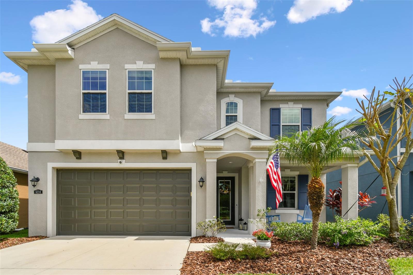Under contract-accepting backup offers. Presenting this stunning CalAtlantic Miramar floor plan situated on a lush wooded homesite. This home is in absolutely move-in ready condition and requires no additional work. It features four spacious bedrooms, three full bathrooms, a den/study, and a versatile bonus room. One bedroom is located on the first floor, making it ideal for older guests. The expanded and pavered screened lanai offers a magnificent park-like view, while the fenced yard includes an additional pavered gathering area.
This home boasts numerous upgrades, including beautiful engineered hardwood floors throughout most of the first floor. The den/study can double as a formal dining room if required. The kitchen is equipped with white cabinetry featuring 42" uppers and crown molding, quartz countertops, an undermount sink, subway tile backsplash, smooth top stainless steel range, built-in stainless steel microwave oven, stainless steel French door refrigerator, large pantry, breakfast bar with pendant lighting, and recessed lighting throughout.
The primary bathroom includes a double vanity with quartz countertops, undermount sinks, a large walk-in shower, private water closet with comfort height toilet, spacious linen closet, and an extensive walk-in closet. Additional upgrades include crown molding, 5 1/4" baseboards throughout, wood treads on the staircase, two closets in the bonus room providing extra storage, two AC systems ensuring balanced temperatures, and much more.
Enjoy Florida living at its finest from the lanai. Tampa Palms is conveniently located near excellent schools, shopping, dining, and recreational facilities. USF, the VA Hospital, Moffitt Cancer Hospital, and Busch Gardens are just a short drive away. I-75 and I-275 are easily accessible, making trips to Downtown, the Riverwalk, and the airport less than 30 minutes from this home. Pride of ownership is evident. Hurry!