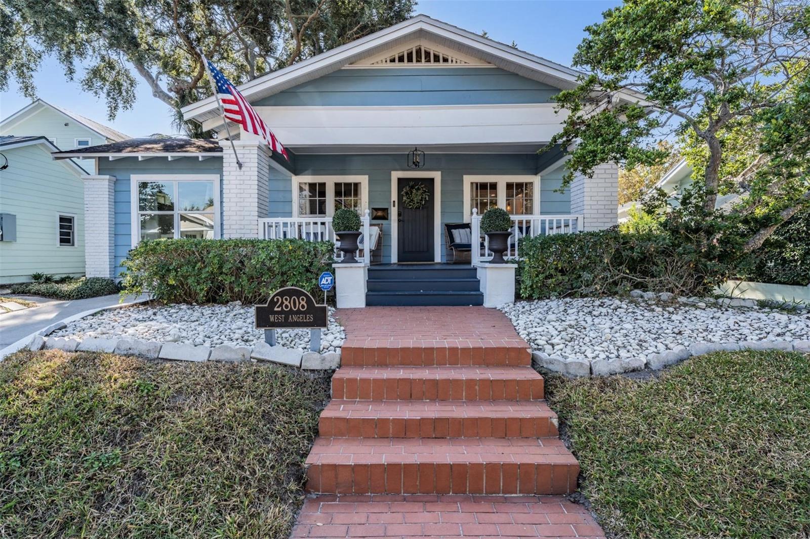 Welcome to 2808 W Angeles Street, an updated 3-bedroom, 2-bathroom home nestled in the heart of South Tampa’s historic Palma Ceia neighborhood. This residence blends timeless charm with modern upgrades, featuring a generous covered front porch that opens into a bright, inviting interior with fresh finishes and a cozy fireplace.The thoughtful split floor plan includes a front bedroom perfect for guests or a home office. The primary suite features a private ensuite bathroom with dual sinks, herringbone tile floors, a large walk-in shower, and a private water closet. The second bathroom includes a relaxing tub with clean, neutral finishes. The updated kitchen offers shaker cabinetry, quartz countertops, stainless steel appliances, and a charming breakfast nook.A spacious private backyard with a jacuzzi provides the perfect retreat for relaxing or entertaining under the stars with a detached flexible bonus space ideal for a studio, gym, or office. Just steps from Palma Ceia Country Club and Bayshore Boulevard, and minutes to Hyde Park Village, Water Street and Tampa International Airport with convenient access to the Selmon Expressway.Situated in Plant High School district and in Flood Zone X (no flood insurance required)! Whether enjoyed as-is, reimagined, or held as a high-demand rental investment, this home offers exceptional opportunity in a neighborhood where new land is scarce.**NEW ROOF selected. Seller is willing to install the new roof prior to closing with an accepted contract.  **Buyer's agent and Buyer to verify all information.Professionally staged by Set the Stage, Greater Sarasota St Pete; furnishings available separately.