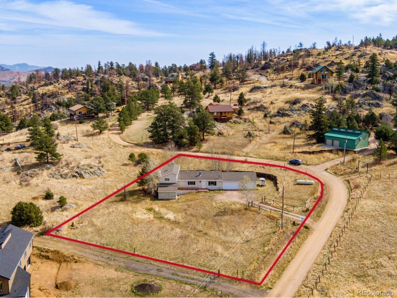 ATTENTION INVESTORS - CHECK THIS ONE OUT!  Fix it Flip it. ***SOLD AS-IS*** Set high above the canyon in scenic Drake, this property offers an incredible opportunity to create something truly special. This amazing opportunity also has the possibility of a VA Assumable Loan at 2.5%! Reach out for more details. Situated on nearly 0.8 acres, the home captures breathtaking mountain views and a setting that feels like you are perched on top of the world. Surrounded by dramatic rock outcroppings, open skies, and the peaceful beauty of the Colorado mountains, this is the kind of property buyers dream about finding. With 2,192 finished square feet, attached 3-car garage, generous outdoor living areas, and a layout designed to take advantage of the views, the potential here is undeniable. The home is ready for updates, making it an ideal opportunity for investors, flippers, or buyers looking to create their own mountain retreat exactly the way they want it. Renovated homes in the area have supported values into the 700s, giving buyers the chance to add significant value while creating a one-of-a-kind property. Whether you envision a full-time residence, weekend getaway, second home, or vacation rental, this is a rare opportunity to invest in both the property and the incredible lifestyle that comes with it. Located between Loveland and Estes Park, Drake is known for its secluded mountain setting, scenic drives, proximity to the Big Thompson River, and easy access to Rocky Mountain National Park, hiking, fishing, and wildlife viewing. If you are looking for a property with unmatched views, privacy, and upside potential, this home is is ready for its next chapter.