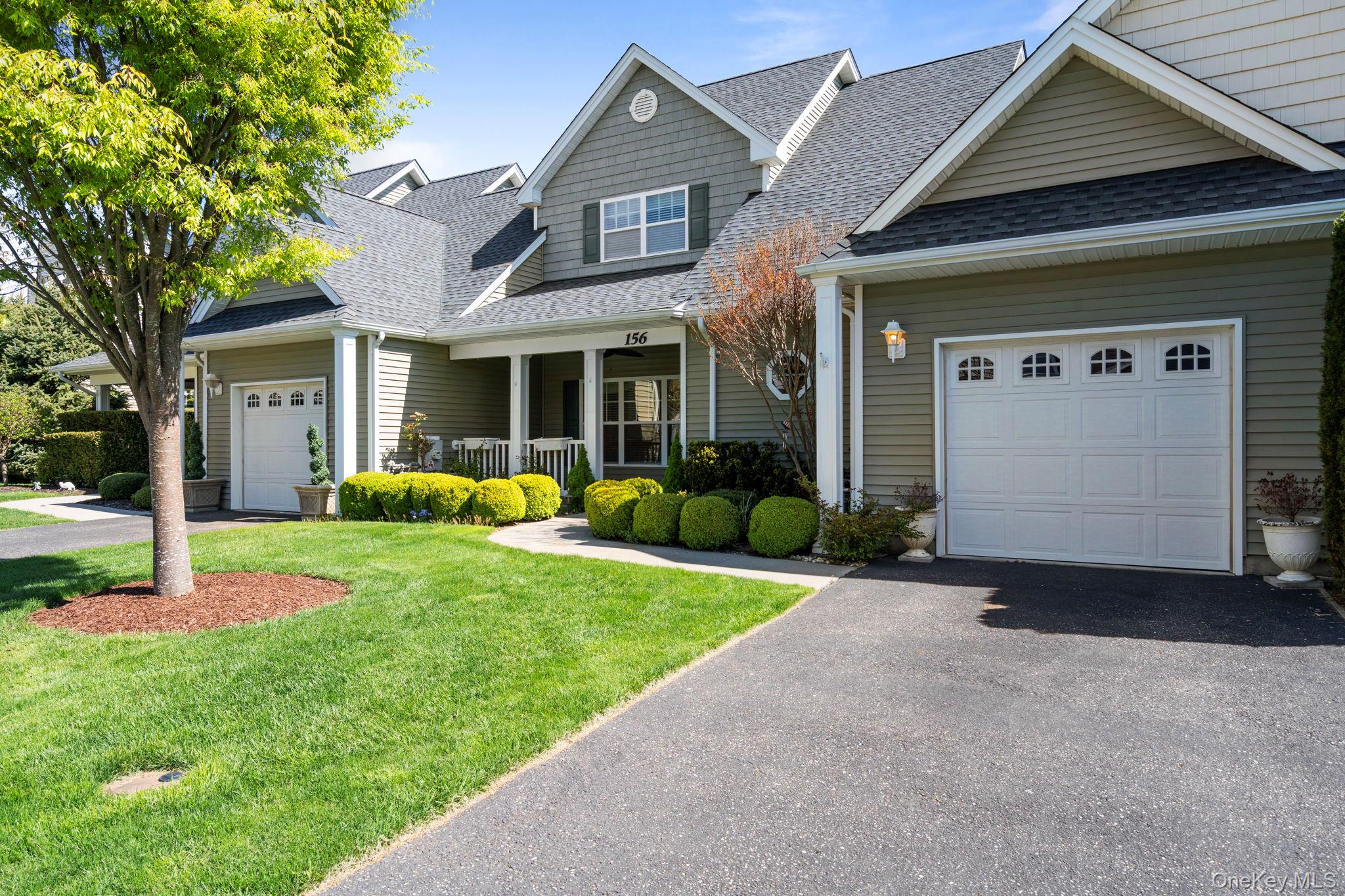 Welcome To Stoneleigh Woods! Enjoy Easy Living In This Bright And Inviting 55+ Condo Featuring 2 Bedrooms And 2.5 Baths. Soaring Ceilings Create An Open, Airy Feel, While The Cozy Fireplace Adds Warmth And Charm To The Main Living Space. Primary Bedroom Conveniently Located On The Main Level, Featuring A Private Ensuite. Designed For Comfort, The Home Offers Gas Heat And Central Air For Year-Round Convenience. Step Outside To Your Private Paver Patio, Ideal For Relaxing Or Entertainin And Enjoy The Added Benefit Of A Garage For Storage And Everyday Ease. This Gated Community Offers A Clubhouse With Fitness CenterBilliard Room, Kitchen With Bar & Lounge. Outdoors You Will Find A Heated In Ground Pool With Patio & Outdoor Bar, Bocce Court & A Beautiful Entrance With A Pond And Fountain. A Perfect Blend Of Comfort And Low-Maintenance Living.