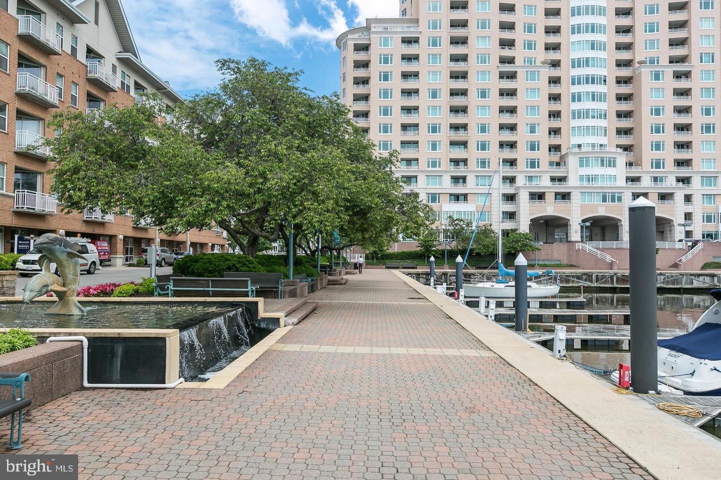 EXCEPTIONAL VALUE in LUXURY INNER HARBOR COMMUNITY! Spectacular views of Baltimore's Inner Harbor, sunsets over Federal Hill, concerts at Pier 6 pavilion and the Harbor Gateway! This spacious 1BR, 1.5BA condo offers 1,105 sf, a balcony AND outdoor terrace! LR area enjoys large picture window and balcony entrance. Galley kitchen with pass thru to LR. Lots of cupboard and counter space. DR/den off kitchen perfect for formal dining or office with access to open terrace. Main BR enjoys walk-in closet, private main bath, stall shower and large jaccuzi tub! 2-assigned garage parking spaces included in rent! Full service secured building offering an array of amenities and services. 24/7 front desk concierge with valet parking, extensive fitness center, steam/sauna, indoor & outdoor pools and spa, billiard room, social lounges, bike storage, guest suites, business center, dining rooms.... COMFORTABLE LIVING AT ITS FINEST!! Onsite gourmet deli, restaurant, 24/7 security staff and private marina. Beautifully landscaped grounds with fountains, flowering seasonal plantings, walking/jogging paths and minutes to shopping, nightlife and gourmet restaurants!