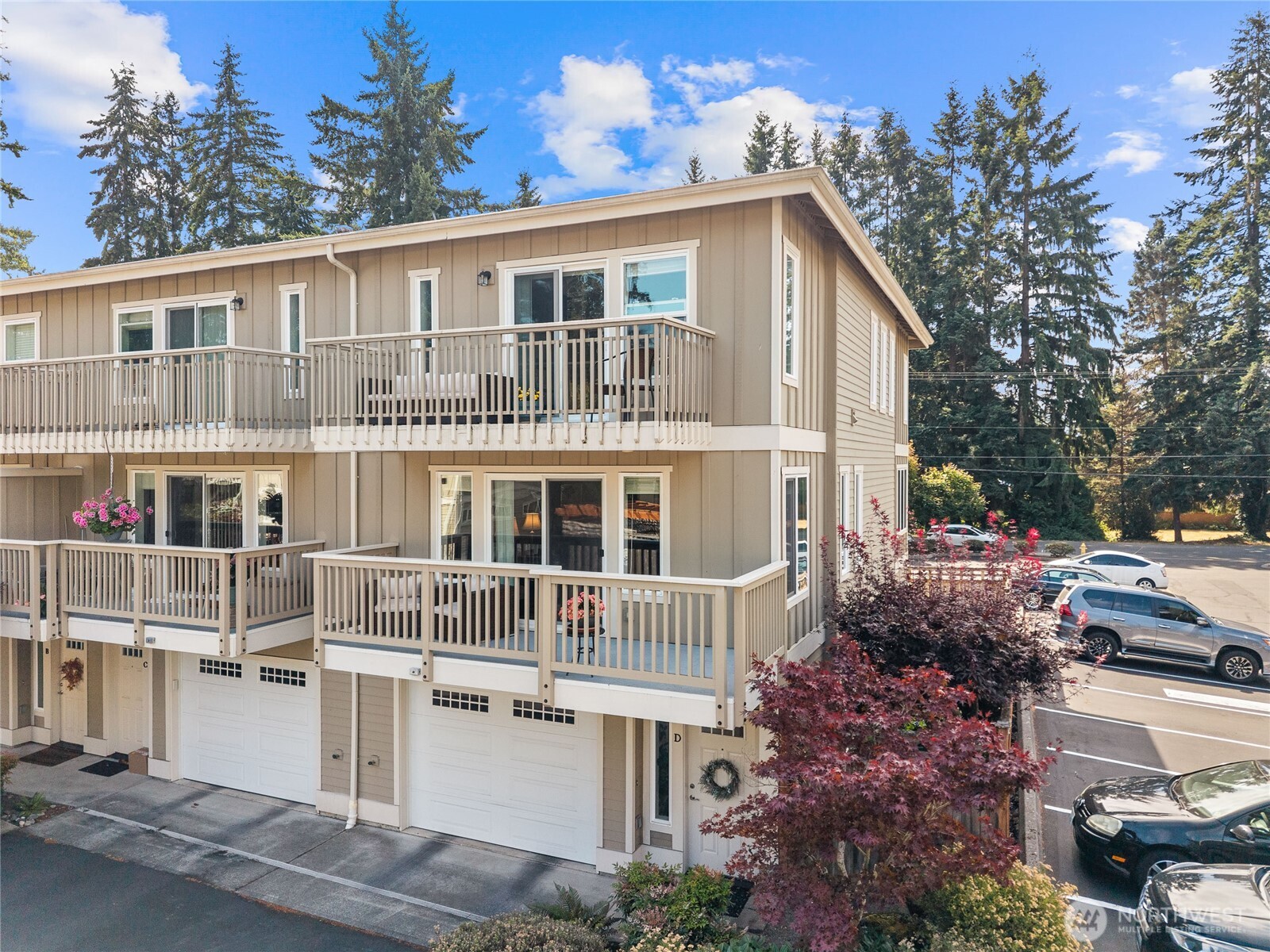 Original Model Townhome! Loaded with upgrades, built-ins & thoughtful details! Spacious kitchen features an oversized island, granite counters, stainless appliances, dining nook & open dining area. Primary suite offers a full bath, private balcony & fireplace. Huge 2-car tandem garage is plumbed for heat, water & sewer, offering great potential for additional use or storage. Wonderful end unit with fenced & gated side yard. Community play area just across from the home. Conveniently located minutes from downtown Edmonds, with charming shops, restaurants, cafes, waterfront, beaches & vibrant community atmosphere. A fantastic opportunity to enjoy all that Edmonds has to offer!