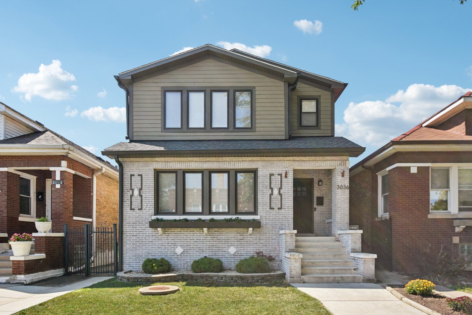 Welcome to this beautifully rebuilt (2019) and fully updated home offering 4 bedrooms, 3.5 bathrooms, and a spacious, modern layout - all nestled in one of Chicago's most convenient neighborhoods. Step inside and fall in love with the sun-drenched open floor plan, gleaming hardwood floors, and the perfect blend of style and functionality throughout. The chef's kitchen is a showstopper, featuring a massive island ideal for cooking, entertaining, or casual meals with family and friends. Need a home office or extra bedroom? A flexible main-level room off the kitchen overlooks the fully fenced backyard and offers the perfect space for remote work or guests. Upstairs, you'll find three generously sized bedrooms, including a serene primary suite. The fully finished basement offers even more living space - perfect for family movie nights, a home gym, or an in-law suite with a full bathroom already in place. Enjoy outdoor living with a spacious back deck, perfect for grilling or sipping your morning coffee. Don't miss this picture-perfect home - ready for its new owners just in time for the holidays!