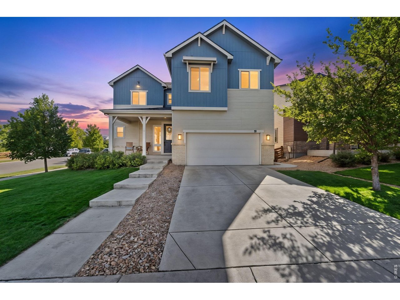 THIS IS THE ONE YOU'VE BEEN WAITING FOR! Exceptional Colliers Hill living with an impressive combination of solar-powered efficiency, an incredible outdoor entertaining space, a fabulous floor plan and resort-style community amenities. Situated on a desirable cul-de-sac, this beautifully maintained home features 4 bedrooms upstairs, a spacious loft, 3-car garage and abundant storage.The main level welcomes you with fresh interior paint touch-ups, updated lighting, beautiful quartz countertops and an open, inviting design. Upstairs, you'll find four generously sized bedrooms, including a fantastic secondary bedroom with its own ensuite bath, plus a versatile loft. The luxurious primary suite features a stunning 5-piece bath.The outdoor living space is truly exceptional, featuring an outdoor kitchen and expansive entertainment area-perfect for hosting friends, enjoying Colorado evenings or simply relaxing at home. An in-home surround sound system adds even more entertainment possibilities.And the abundant solar energy system is a major bonus, providing plenty of power for the home, helping reduce electric costs and offering ample capacity for EV charging.Enjoy the Colliers Hill lifestyle with two clubhouses, pools, exercise/fitness facilities, miles of trails and bike paths, plus convenient proximity to downtown Erie, restaurants, shopping, parks and recreation.Solar. Outdoor kitchen. Exceptional entertaining. Four bedrooms upstairs. Loft. Two ensuite opportunities. Luxury 5-piece bath. Quartz countertops. 3-car garage. Surround sound. Resort-style amenities.This is the one you've been waiting for-come see why!