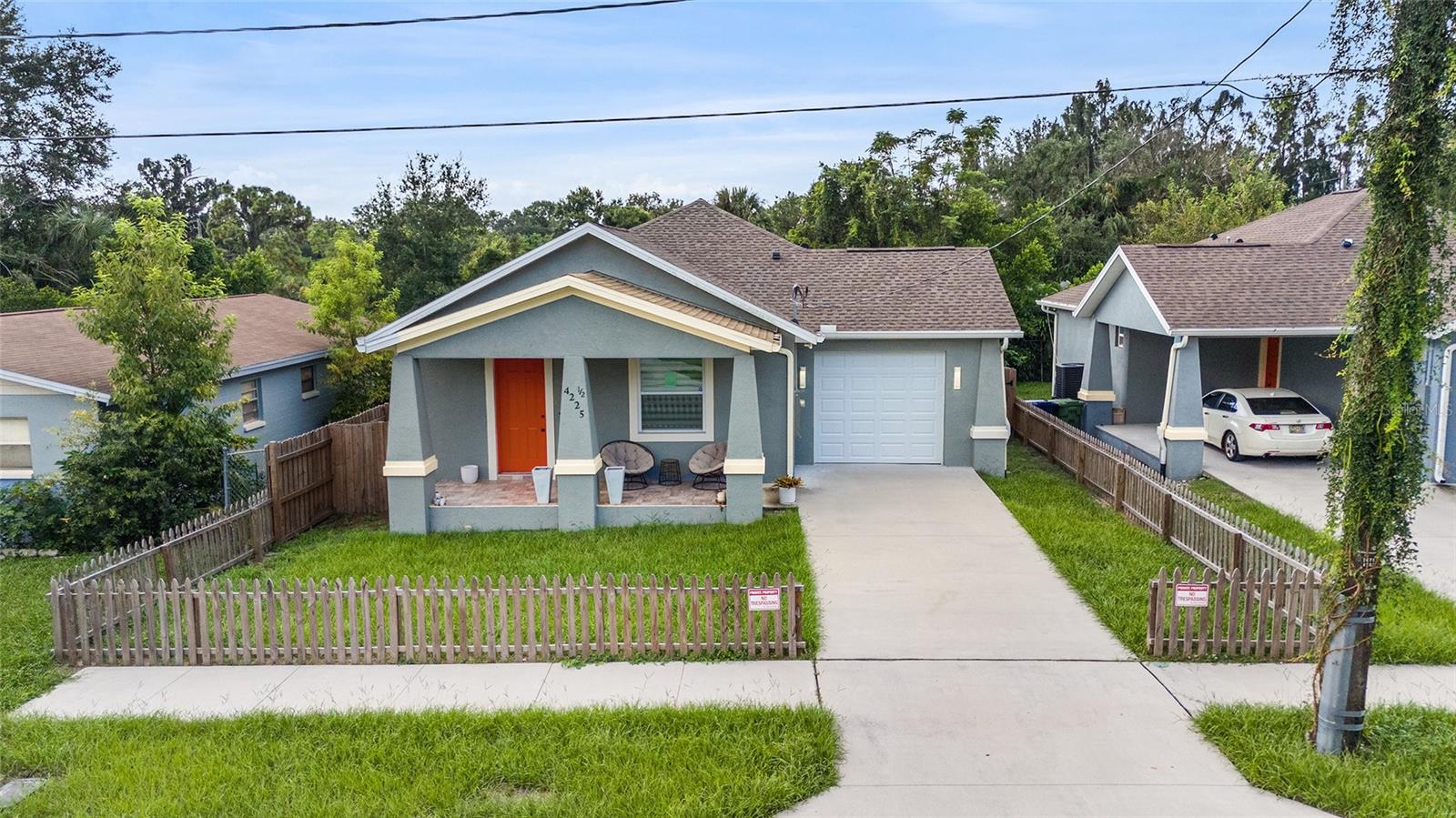 Under contract-accepting backup offers. PRICE JUST REDUCED for Quick Sale! GORGEOUS, MOVE-IN READY, Practically NEW, BUILT IN 2022! This BEAUTIFUL 3 Bedrooms, 2 bathroom Bungalow, has a BRAND-NEW GARAGE recently added and many more updates to enjoy! The front porch provides an inviting feeling as you walk through the front door, you will notice the wide-open spacious living room with bright and airy kitchen boasting stainless steel appliances, granite countertops, a central island with breakfast bar overlooking the living room, wood cabinets, and a wide open, seamless flow into the dining area—perfect for hosting gatherings. Indoor laundry and storage area is found just off the kitchen. The Master bedroom is truly fit for royalty featuring a private ensuite complete with a walk-in shower. Across the hallway, there are two additional nice size bedrooms and a stylish hall bathroom. The fully fenced backyard offers privacy and plenty of space for outdoor activities. Perfect location with countless shopping and restaurants nearby and located just minutes away to Ybor City, Downtown Tampa, USF, Busch Gardens and conveniently located near I-4, I-275, Tampa Fairgrounds and minutes to the Famous Hardrock Casino. About 45 minutes to gorgeous Florida beaches and less than 30 minutes to MacDill AFB. This home is truly beautiful and must be seen. Schedule a private showing today!